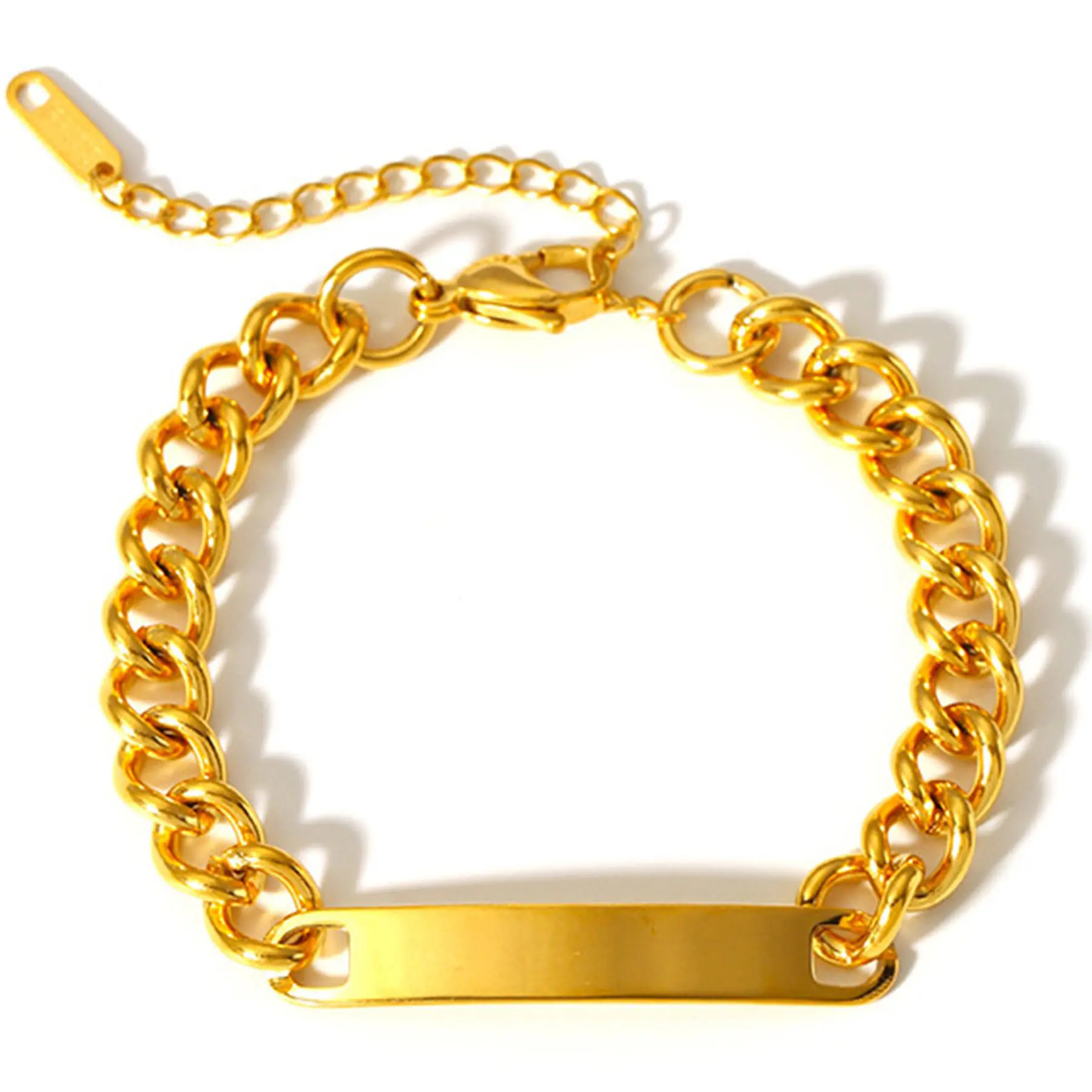 Contemporary Metallic Chain Wristband