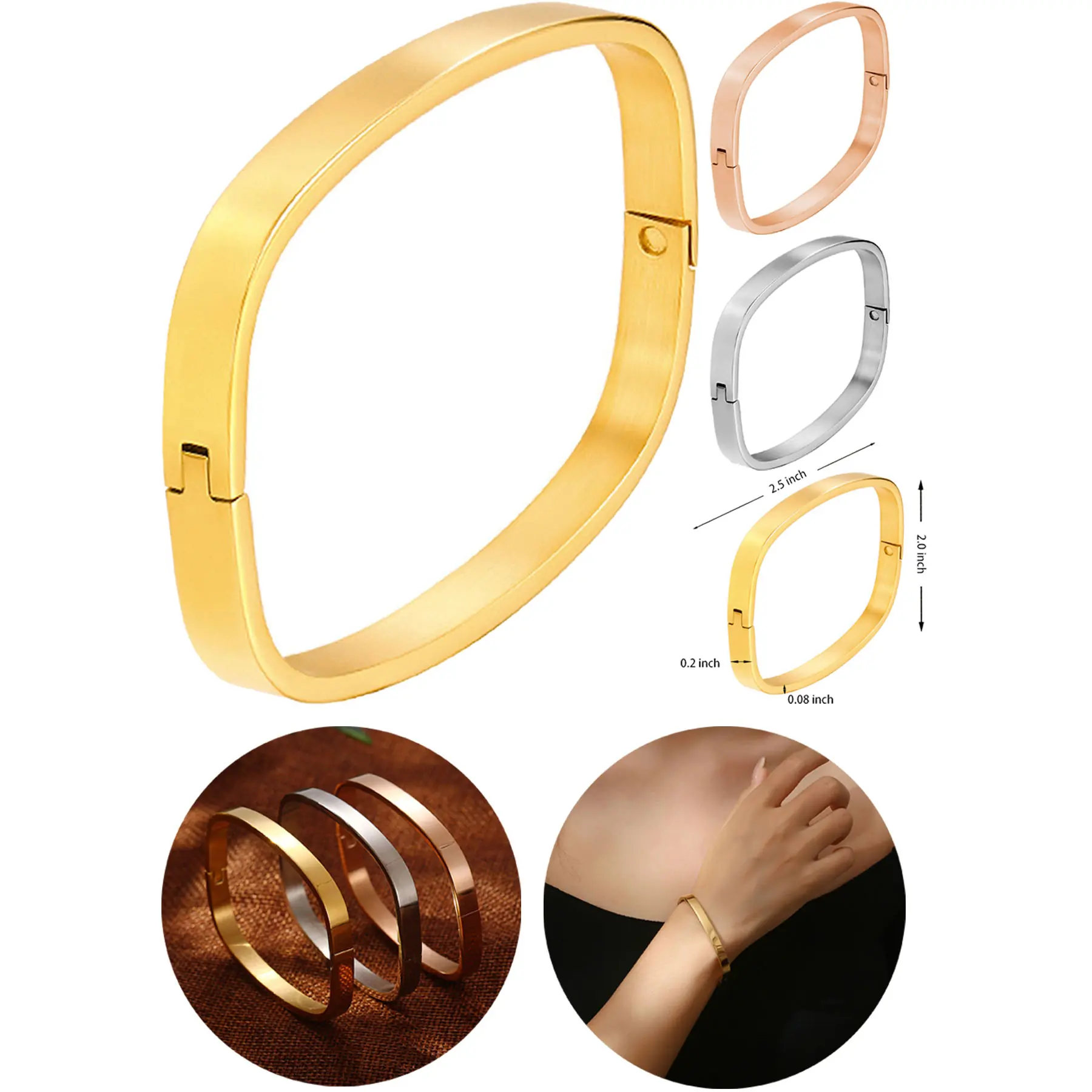 Elegant Titanium Steel Bracelet 2
