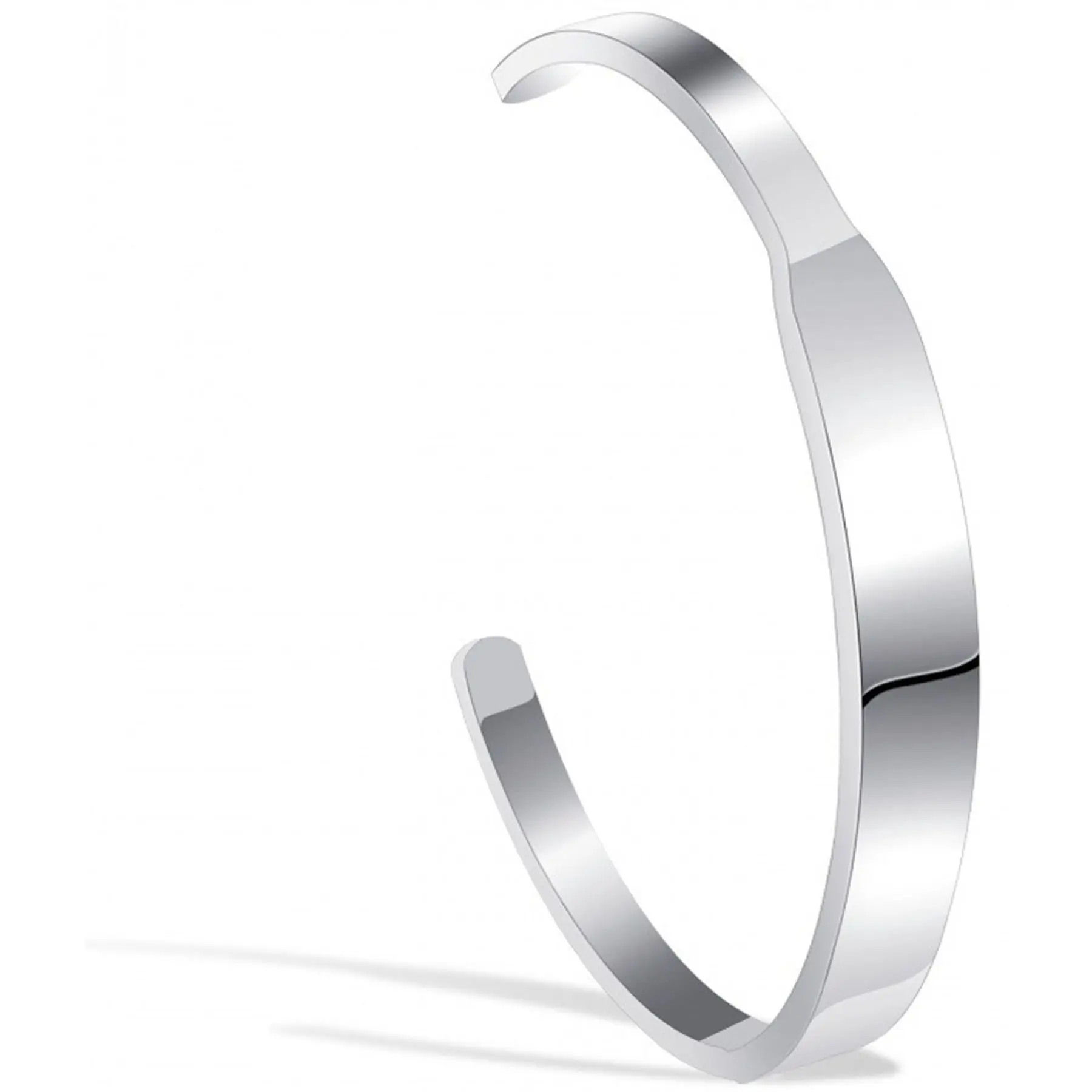 Elegant C-Shape Open Bangle