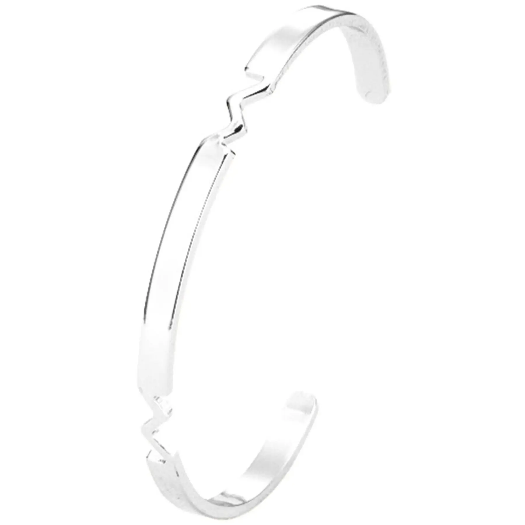 Elegant C-Shape Open Bangle