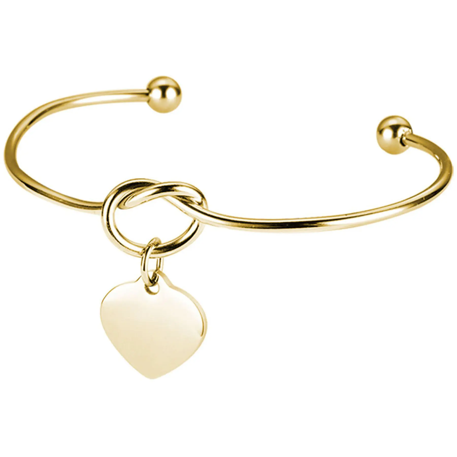 Elegant Heart Pendant Bracelet