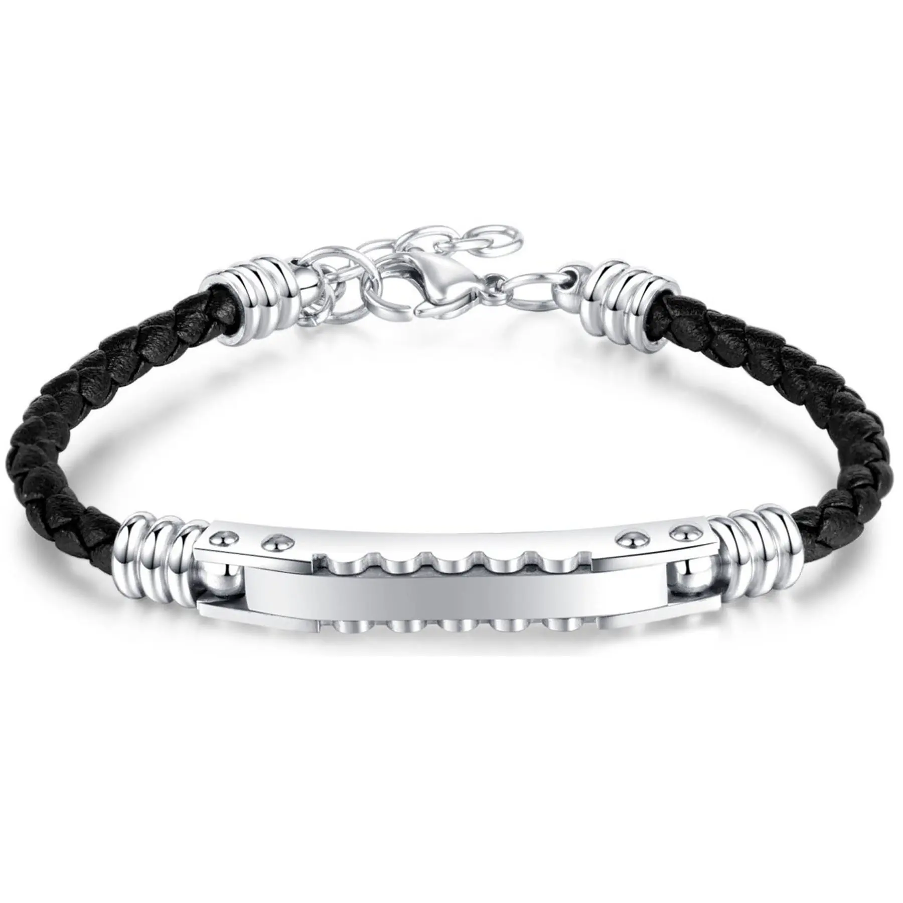 Elegant Woven Leather Bracelet