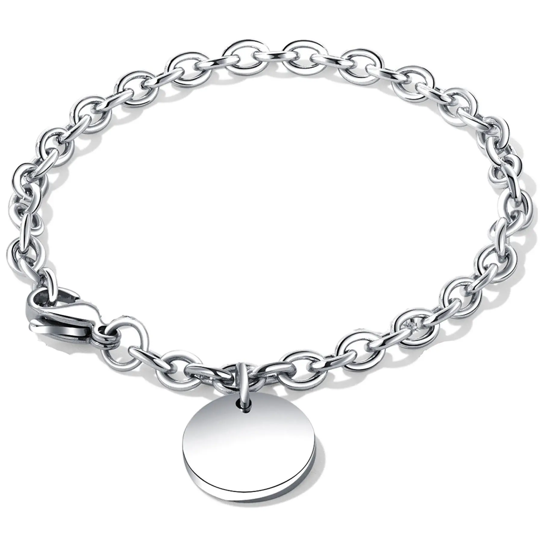 Elegant Engraved Titanium Steel Bracelet