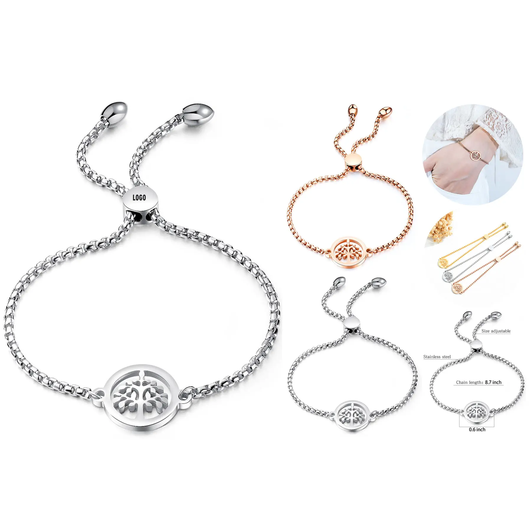 Elegant Tree Charm Bracelet 2
