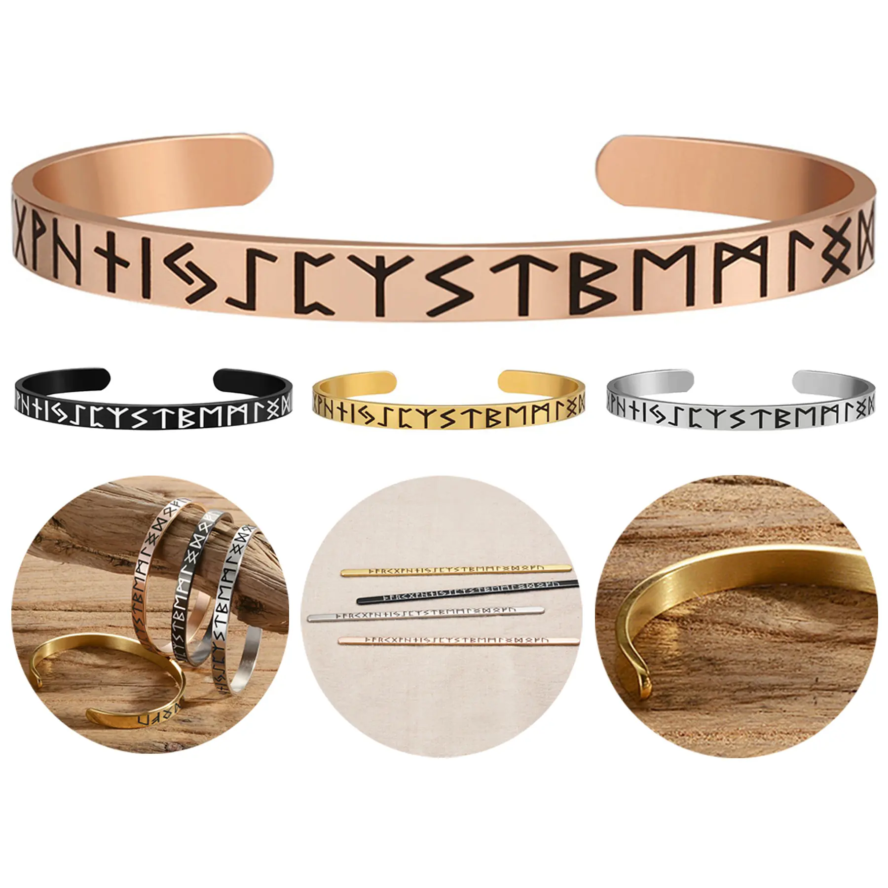 Elegant C-Shape Open Link Bracelet 2