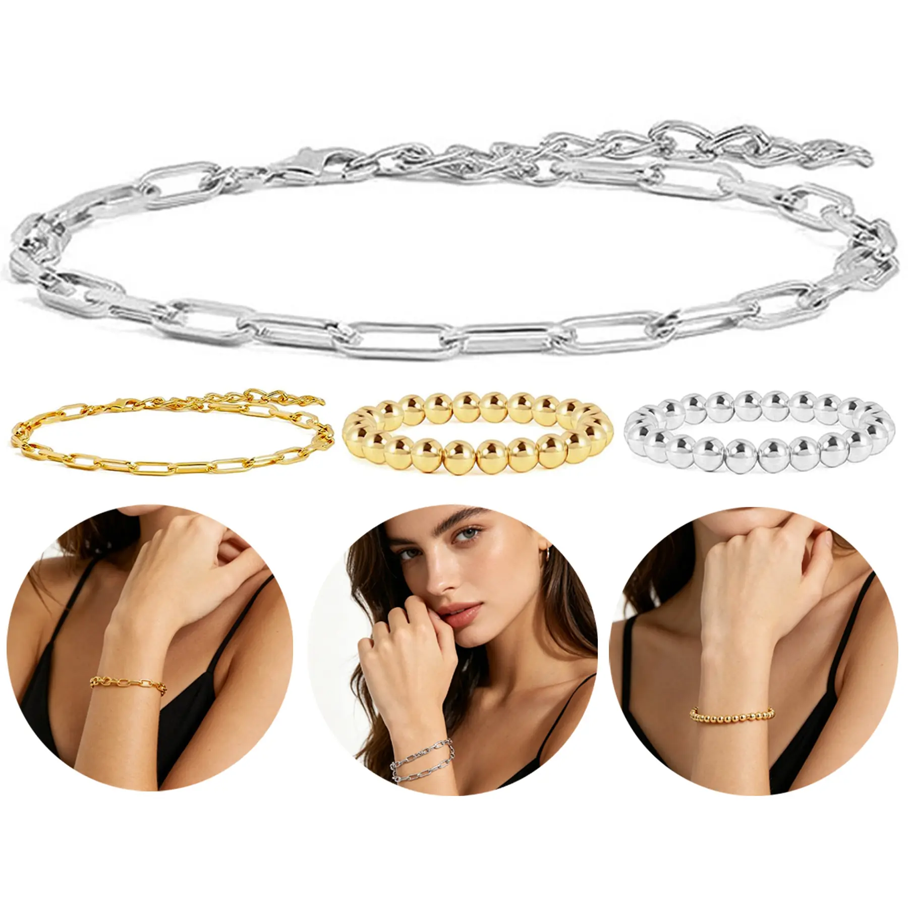 Elegant Gold Beaded Bracelet 2