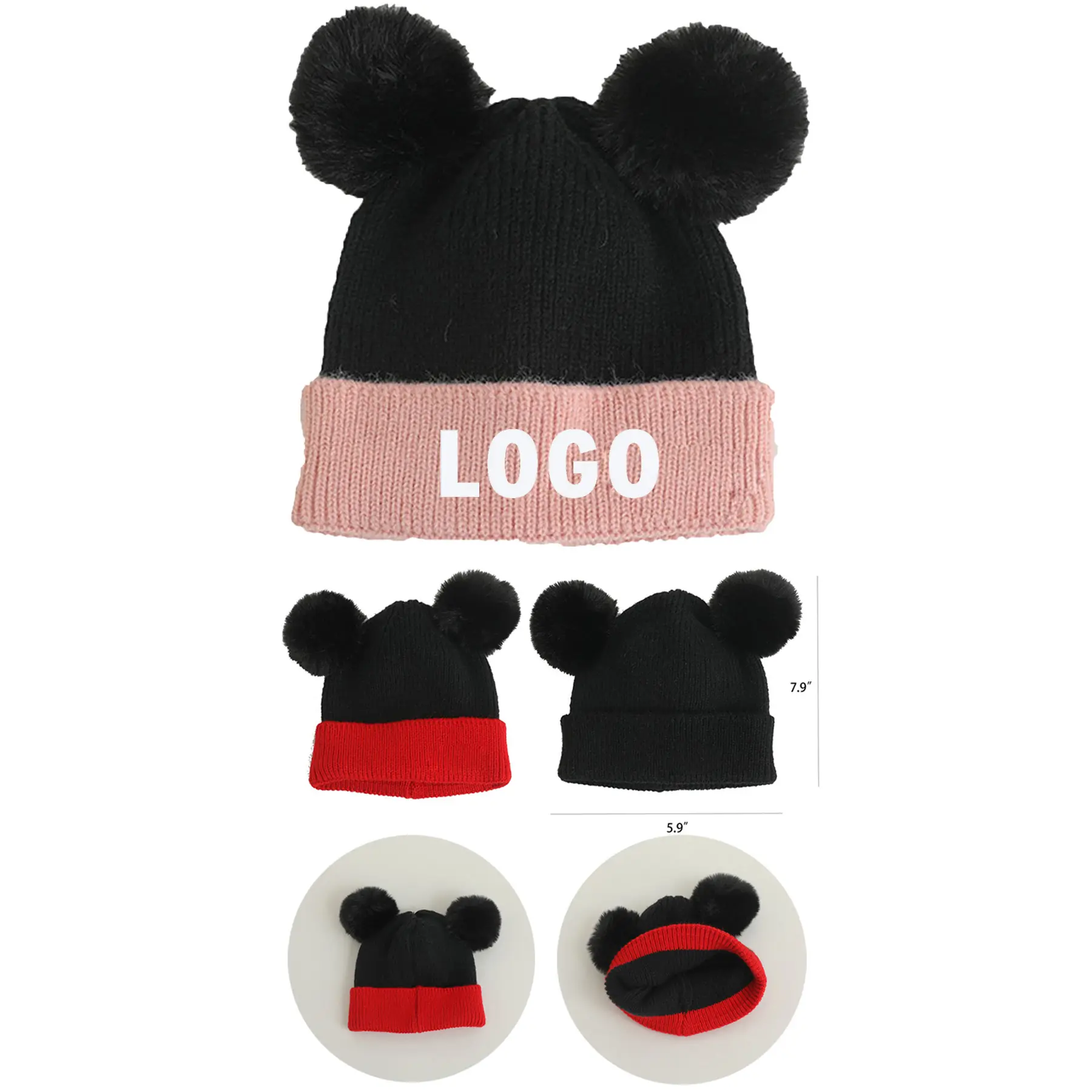 Cozy Double-Lined Children's Winter Beanie 2