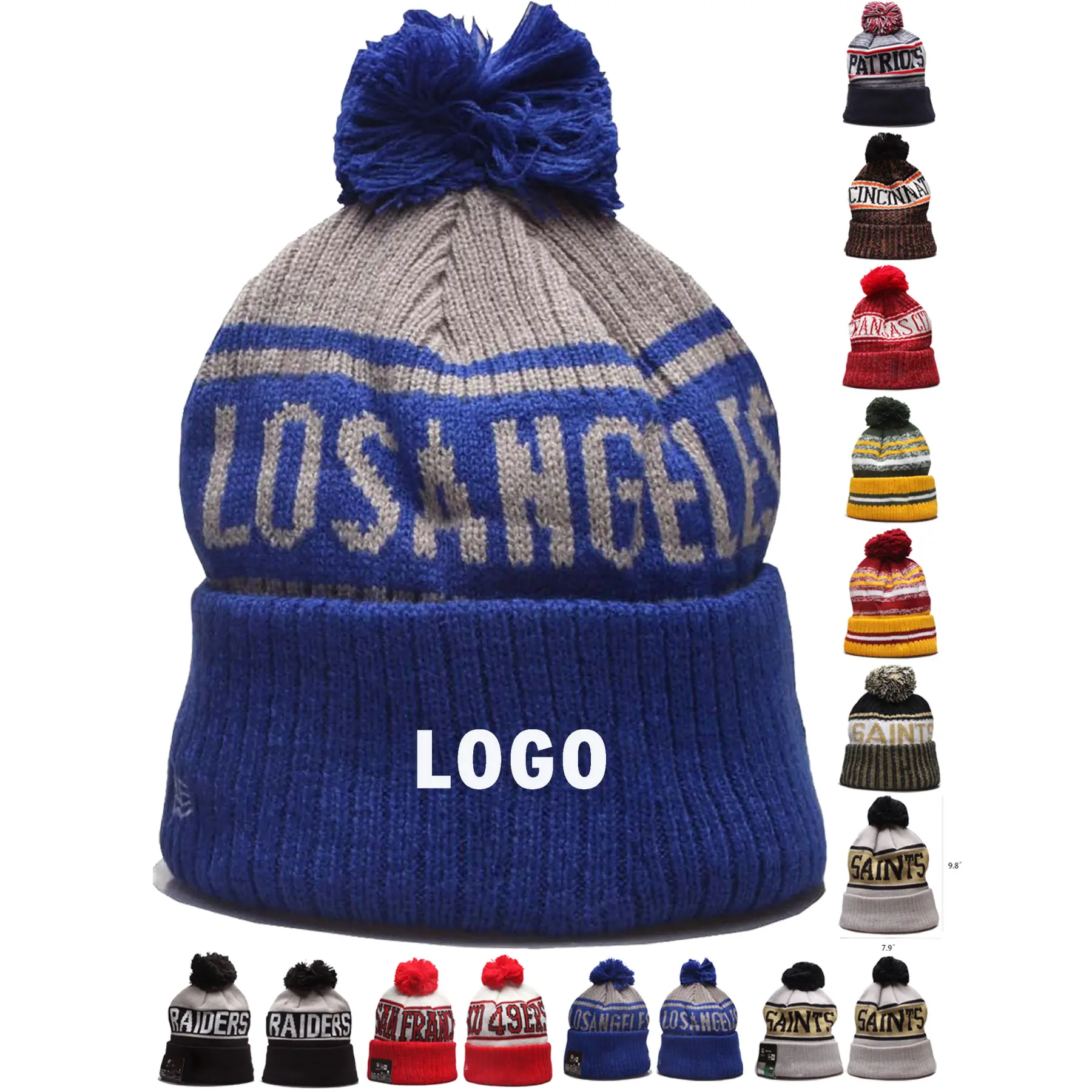 Cozy Knit Winter Hat with Pompom 2