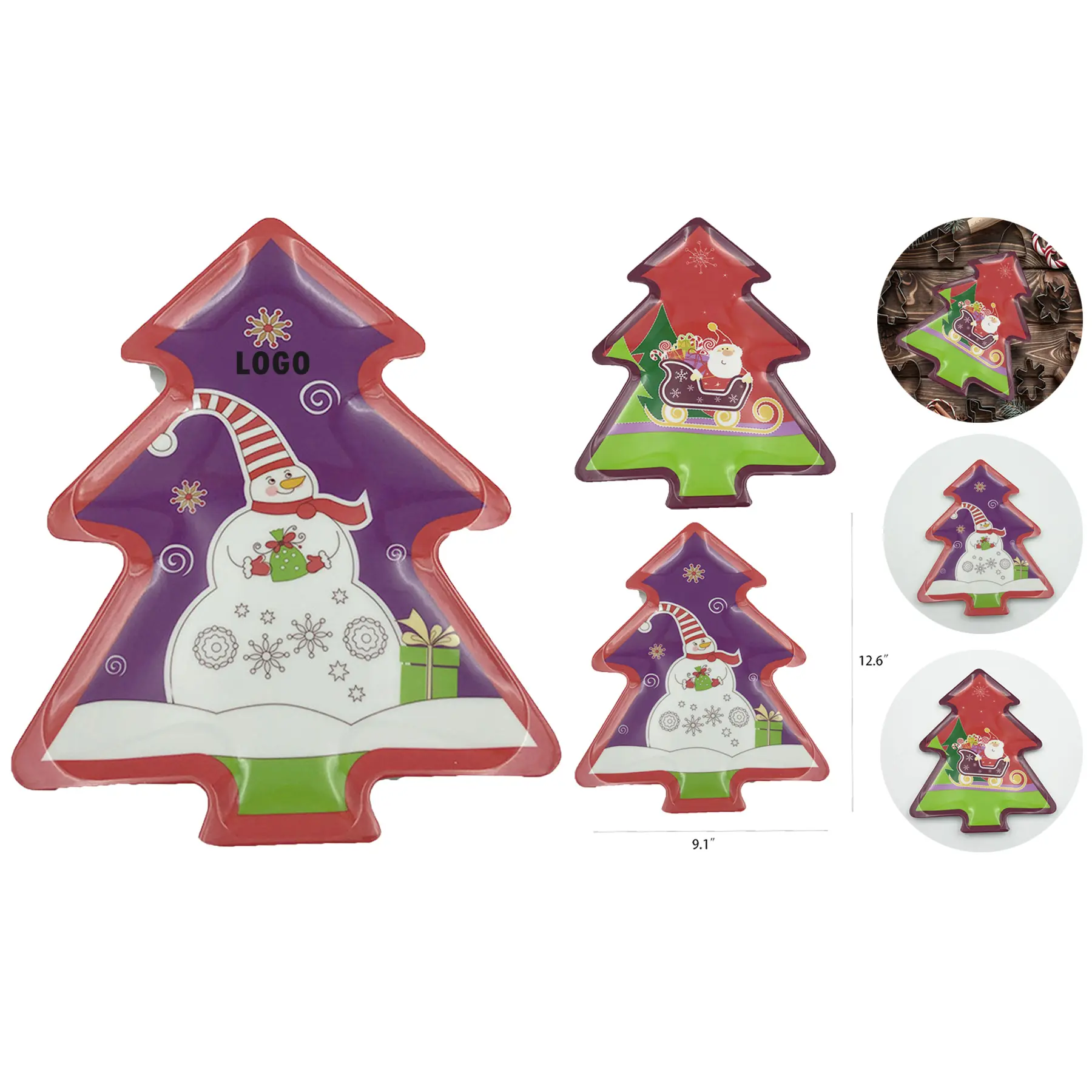 Festive Holiday Serving Tray 2
