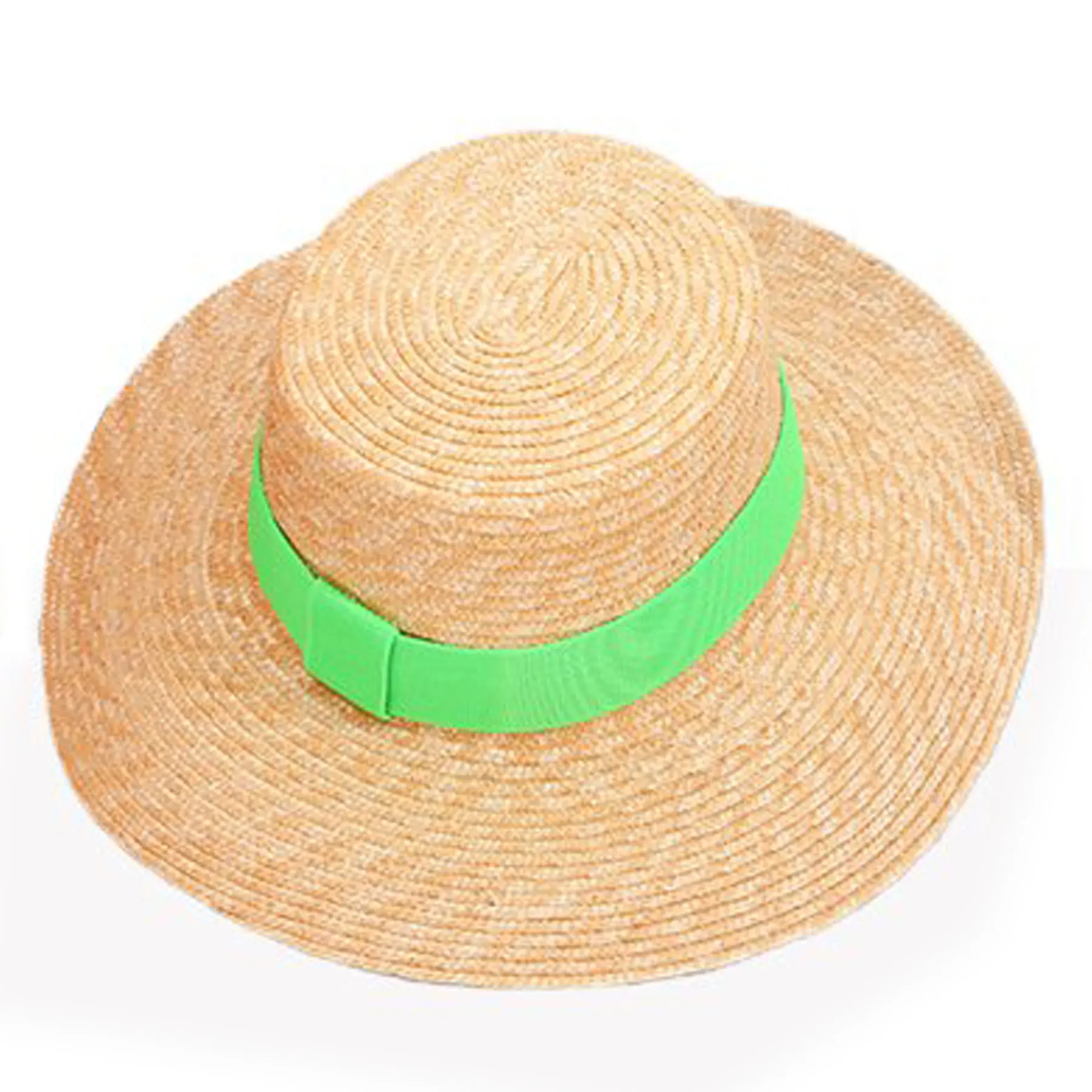 Wide-Brimmed Straw Hat