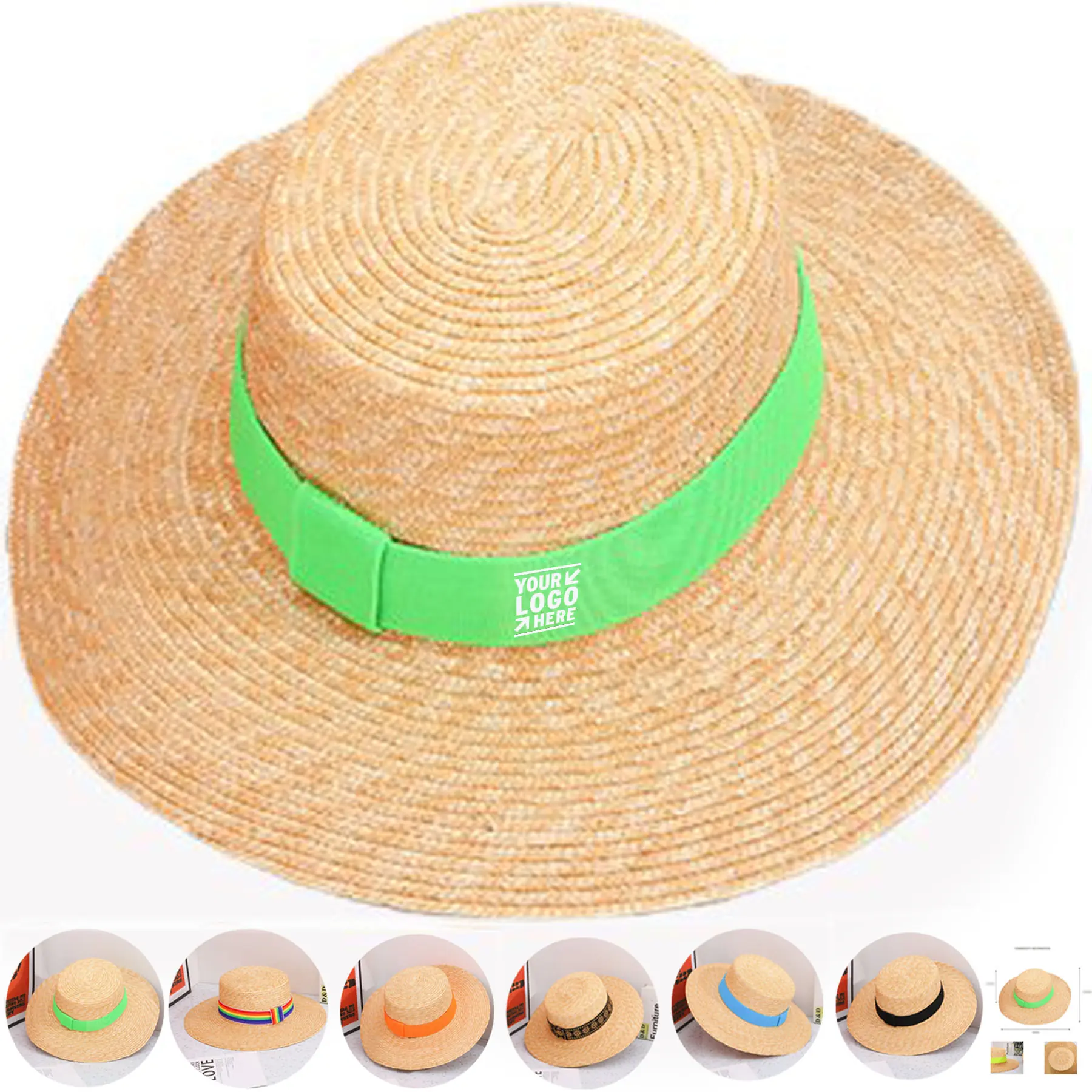 Wide-Brimmed Straw Hat 2