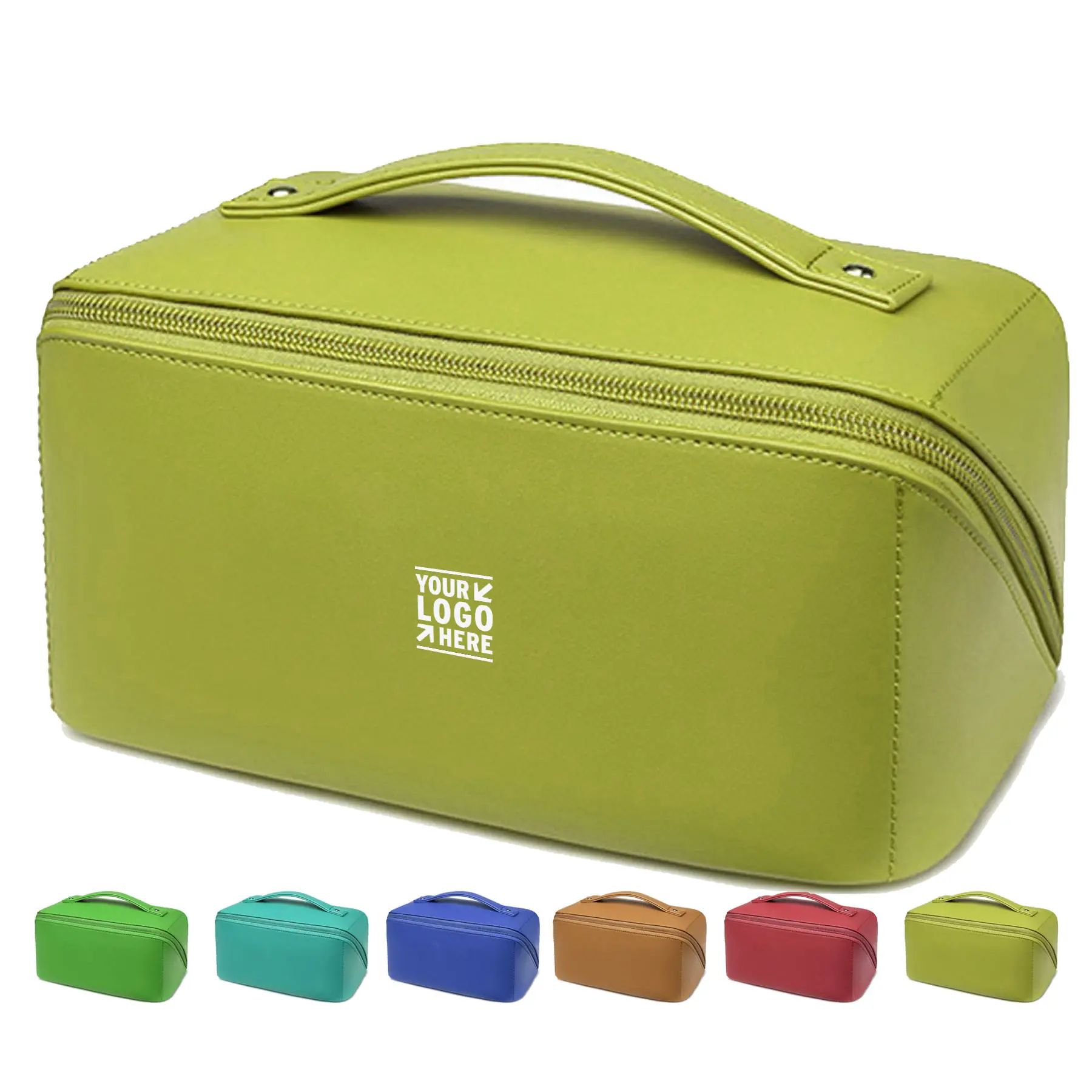 Synthetic Leather Water-Resistant Cosmetic Organizer Pouch 2
