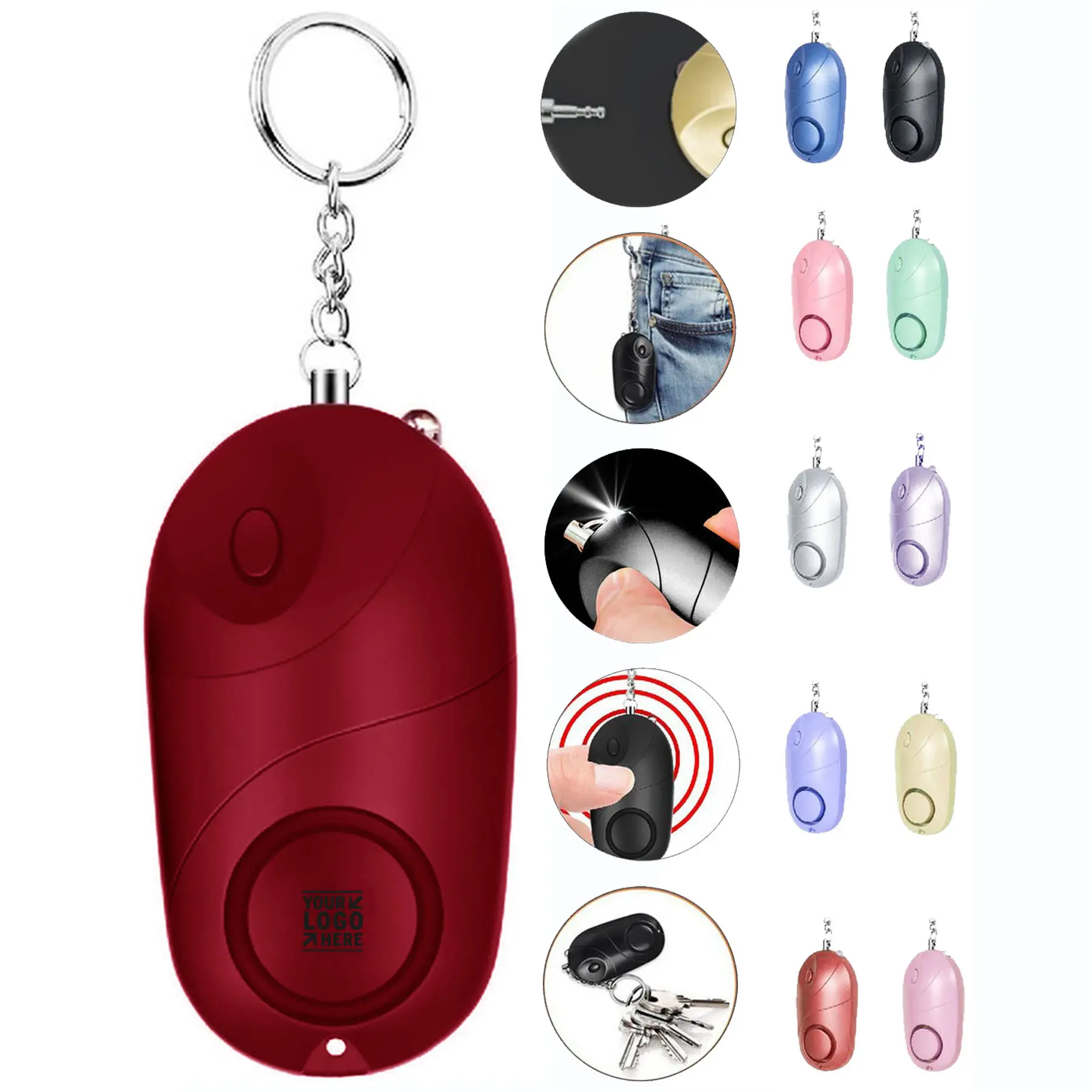 Compact Safety Alarm with LED 2
