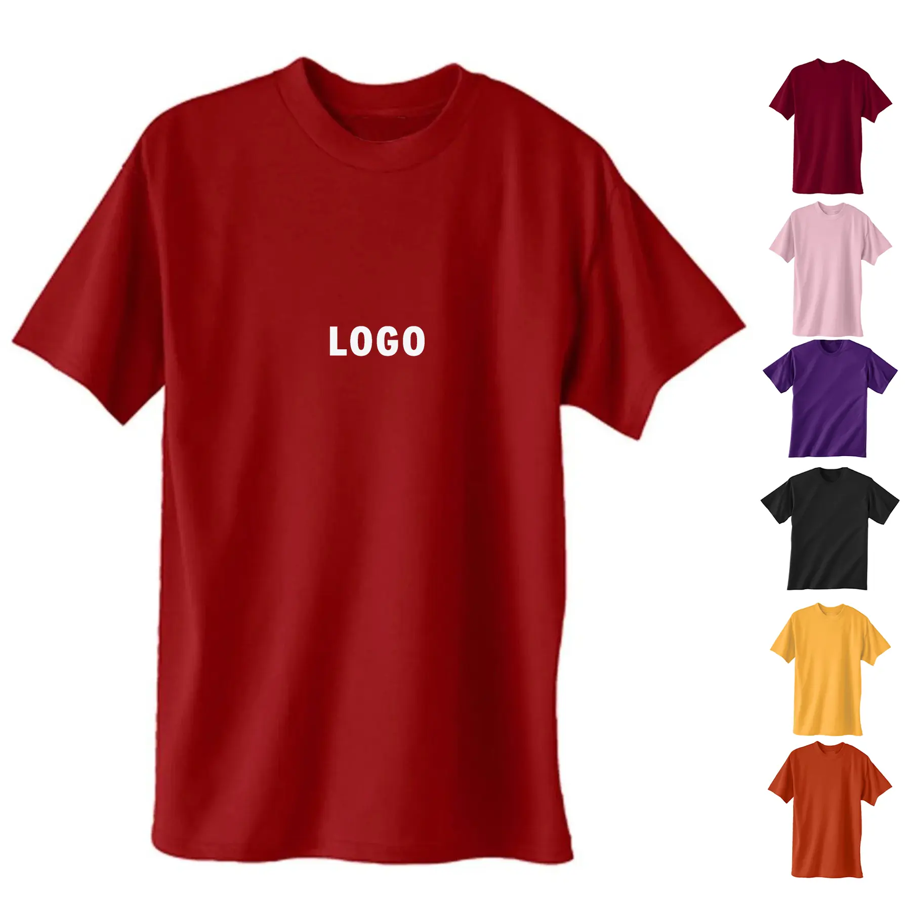 Premium Heavyweight Cotton Blend Crew Neck Tee 2