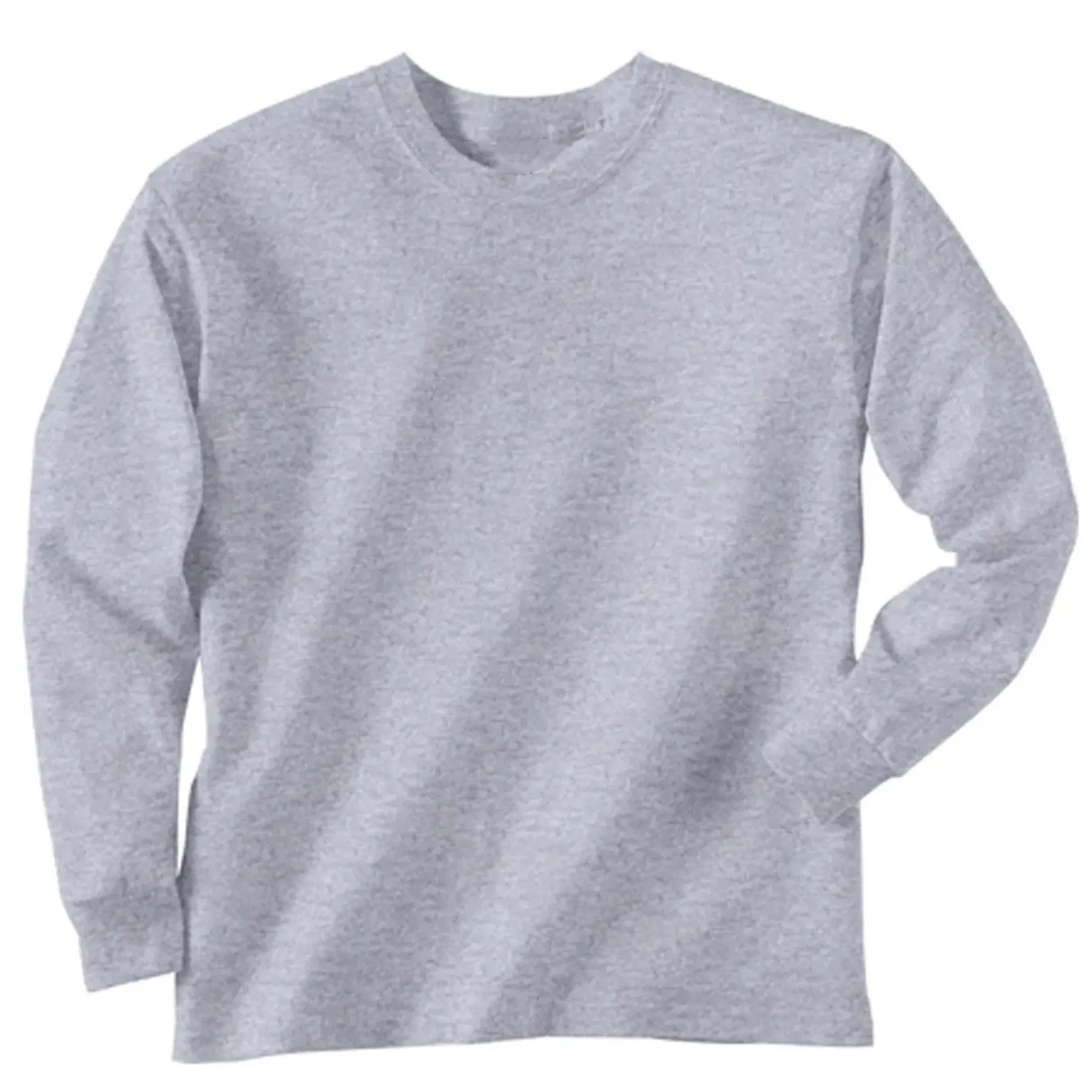 Soft Youth Cotton Long Sleeve Tee Light Heather