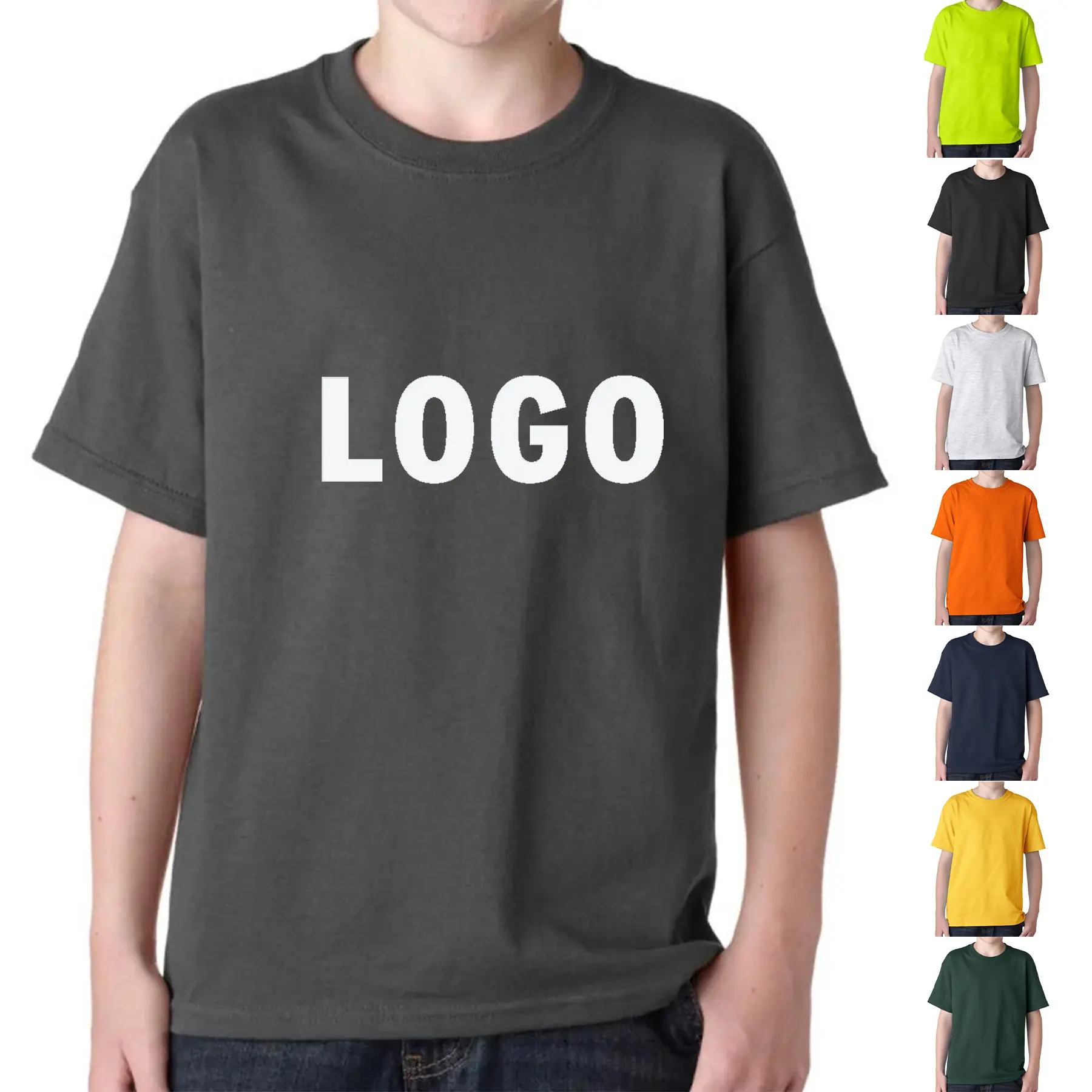 Custom Youth Tee Bulk Assorted Colors 2