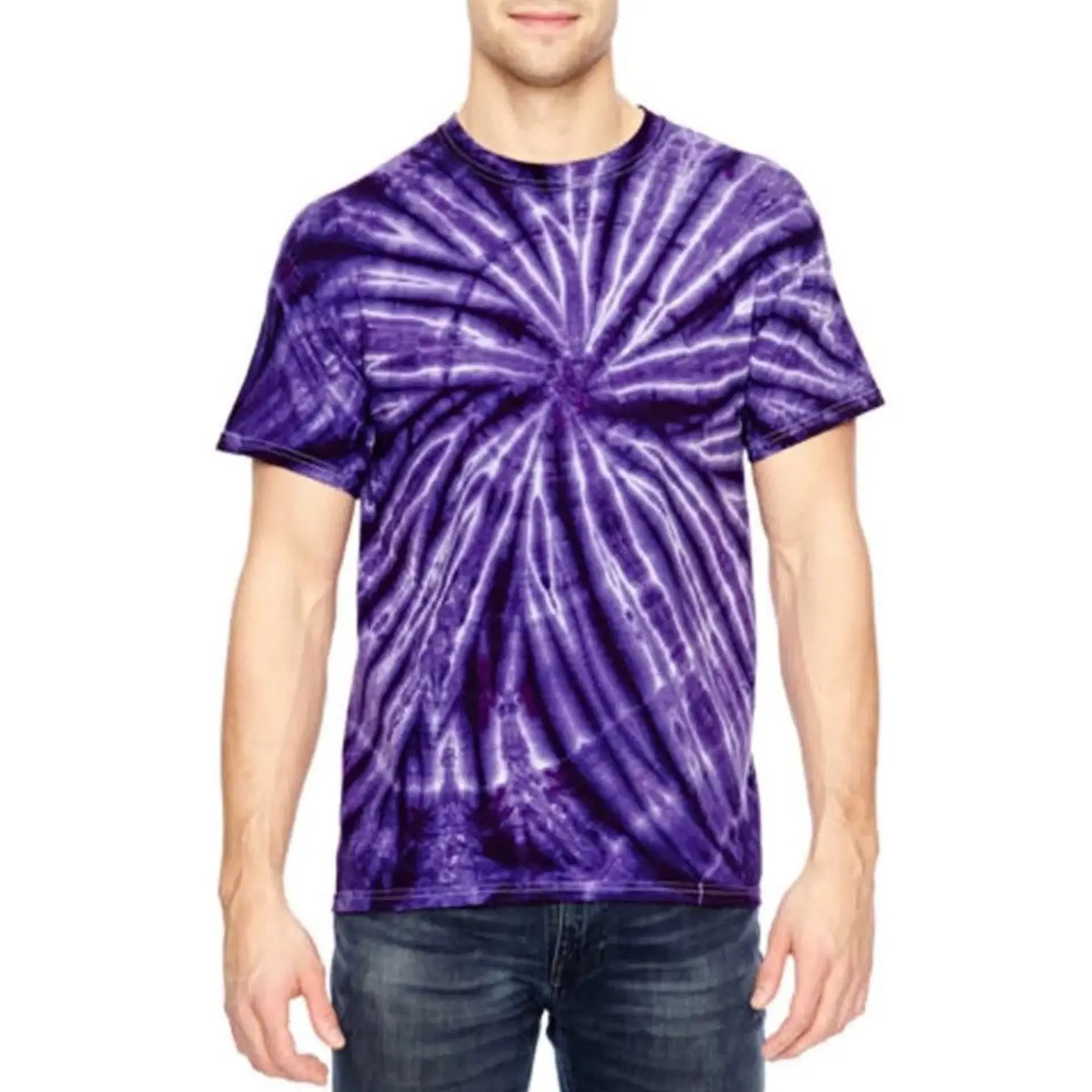 Vibrant Tonal Cyclone Tie Dye Retro T Shirt