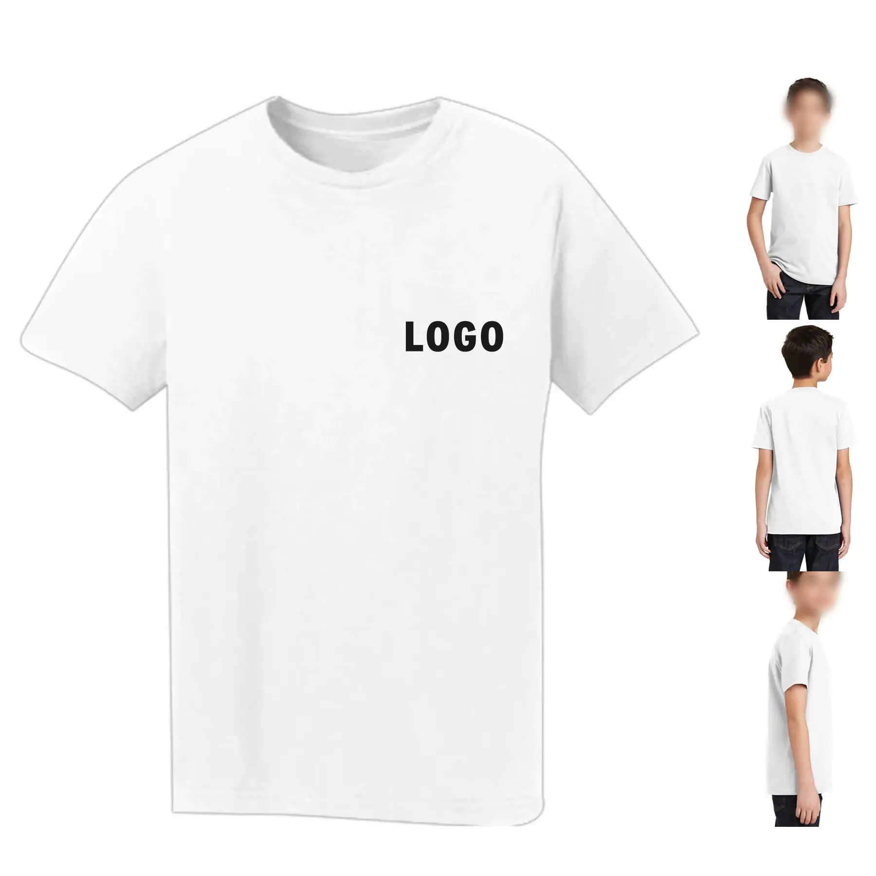 Premium Soft Cotton Youth Tee White 2