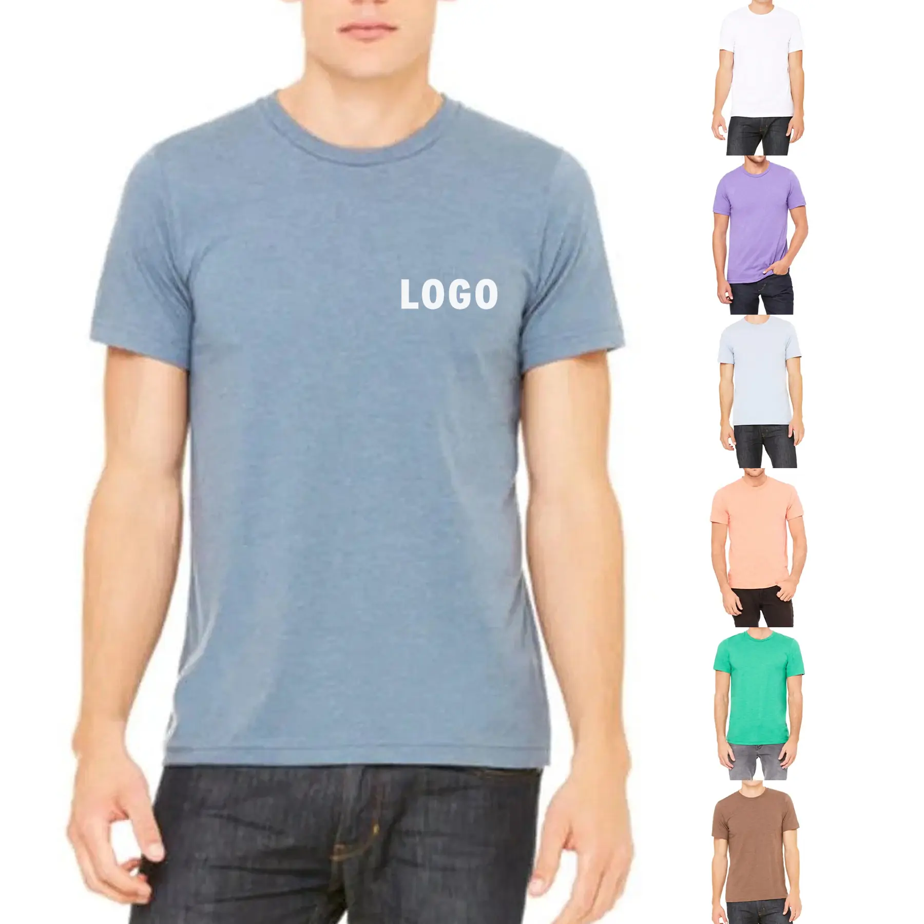 Unisex Cotton Polyester Blend Short Sleeve Tee 2