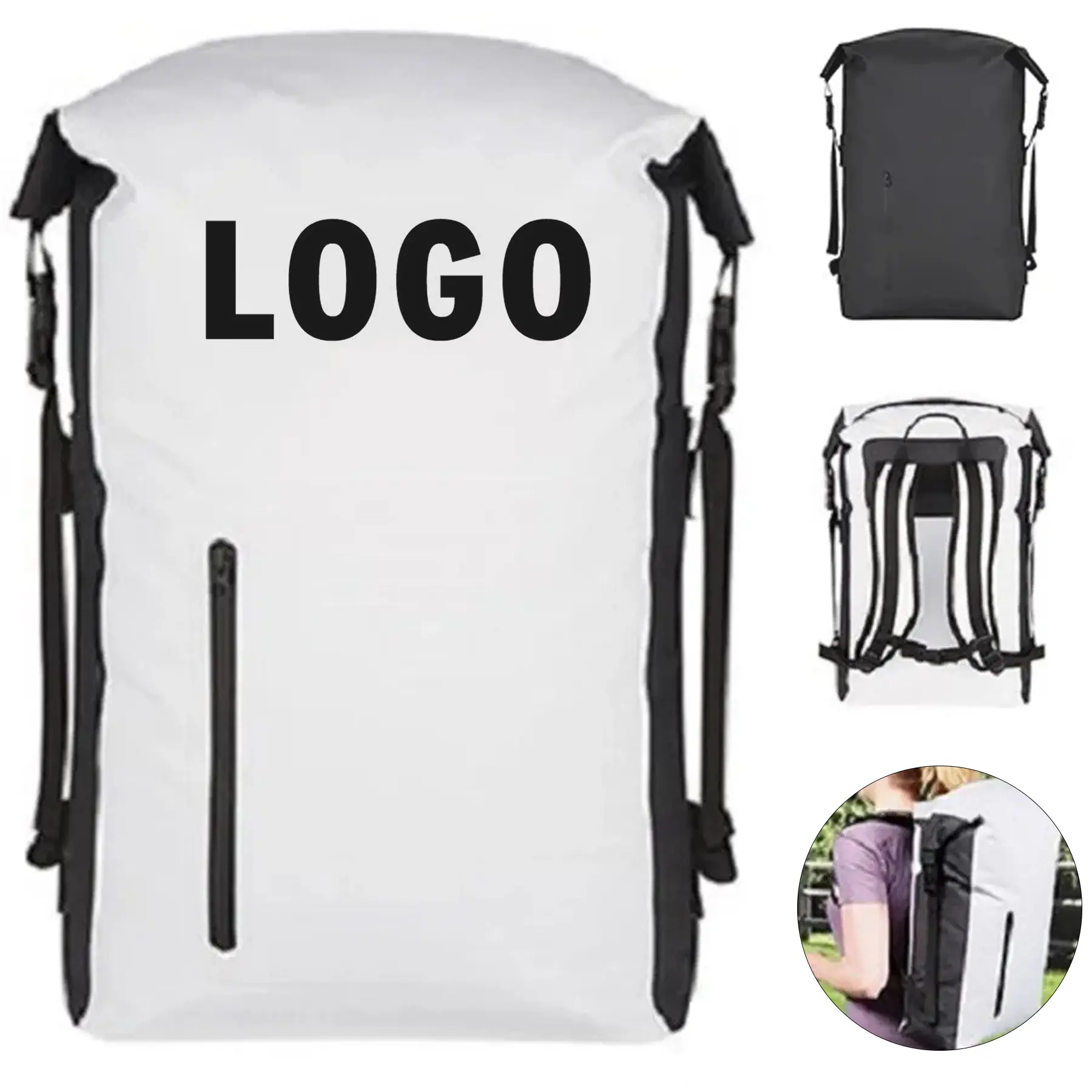 Rugged Waterproof Backpack Roll Top 2