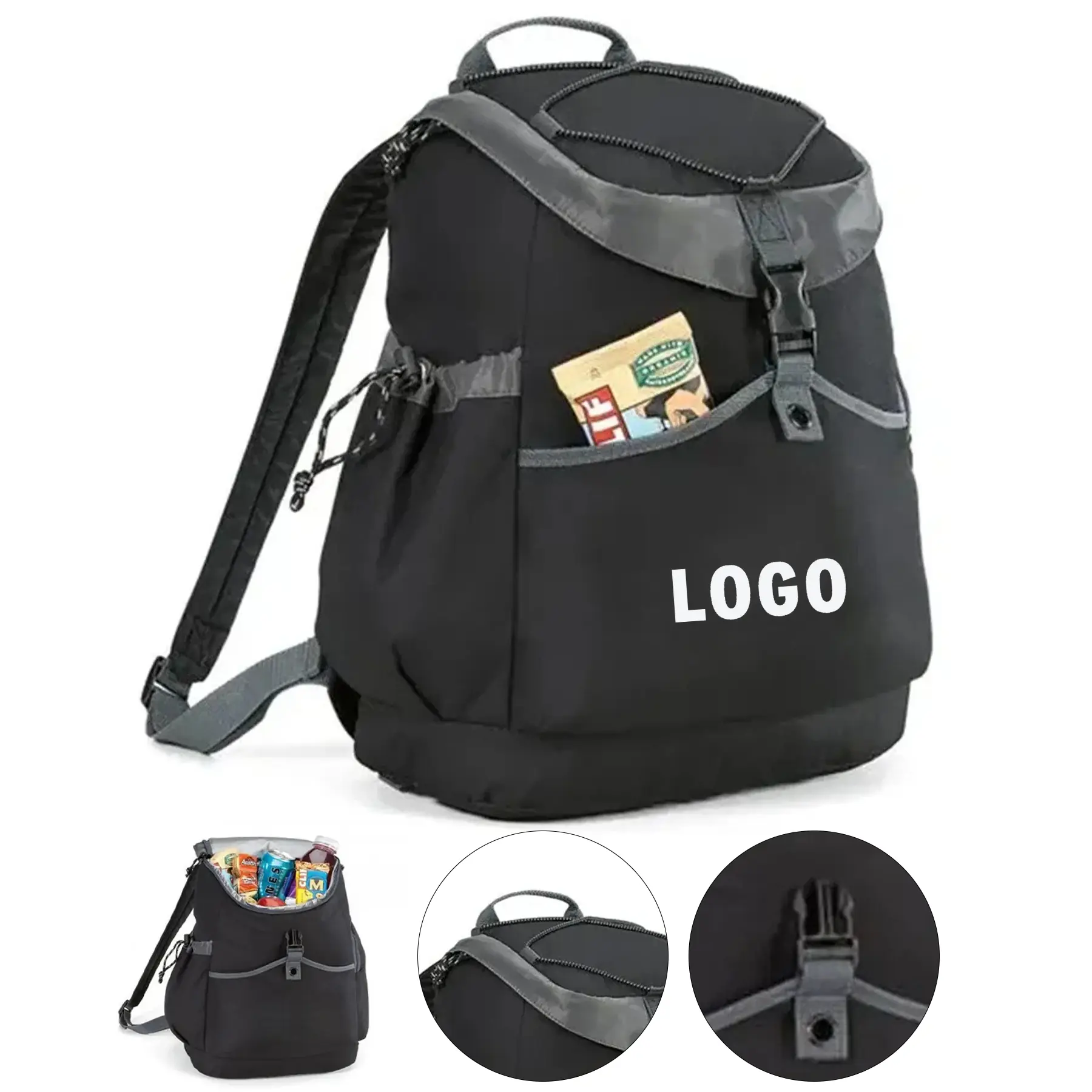 Waterproof All Weather Custom Logo Backpack 2