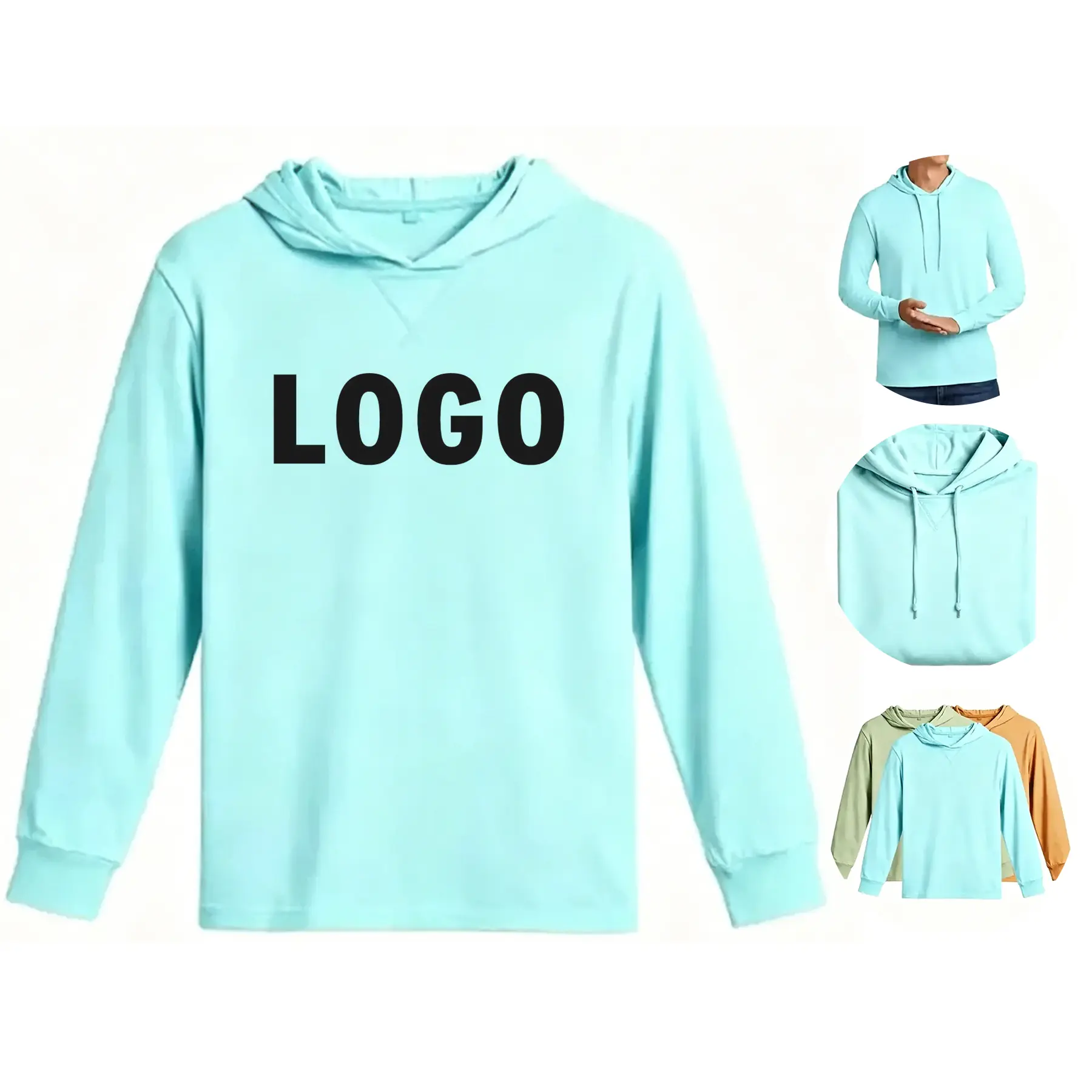 Unisex Organic Cotton Mineral Dyed Hoodie Tee 2
