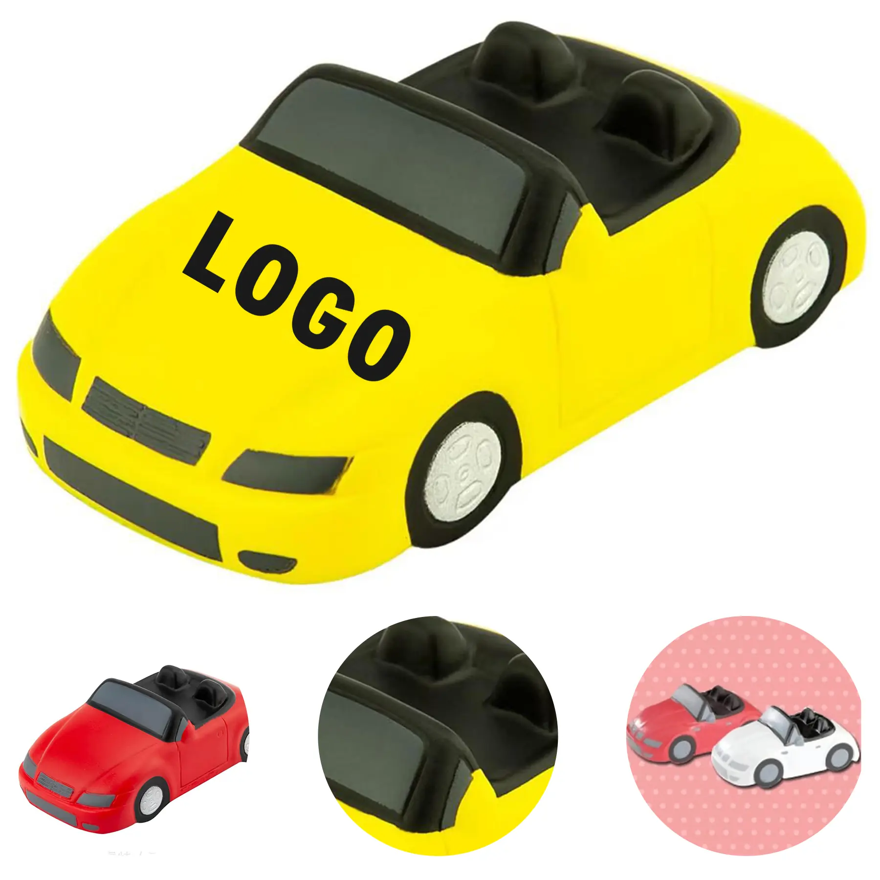 Custom Logo Convertible Sports Car Stress Ball 2