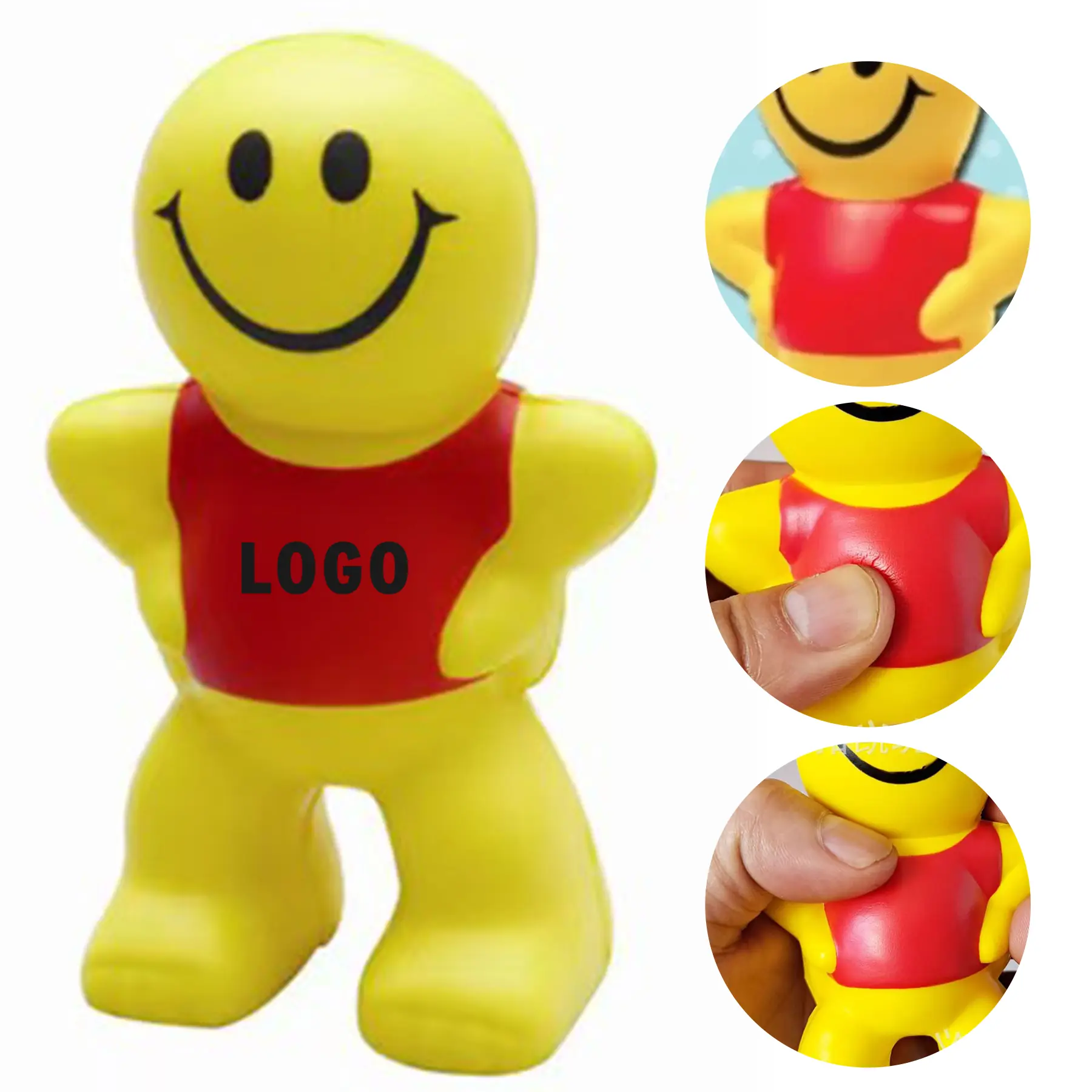 Personalized Smiley Stress Relief Squeeze Ball 2