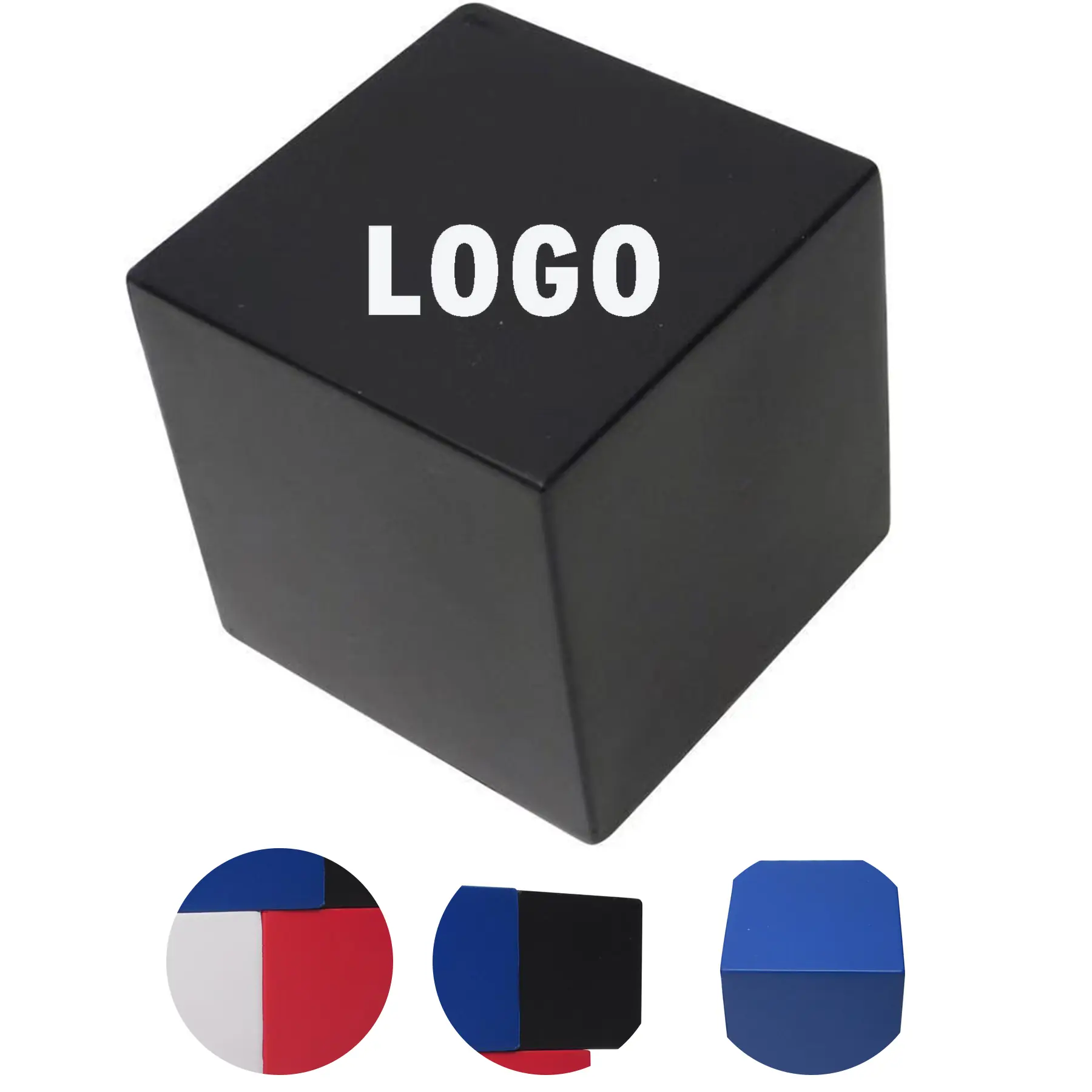 Square Stress Relief Cube Custom Imprint 2