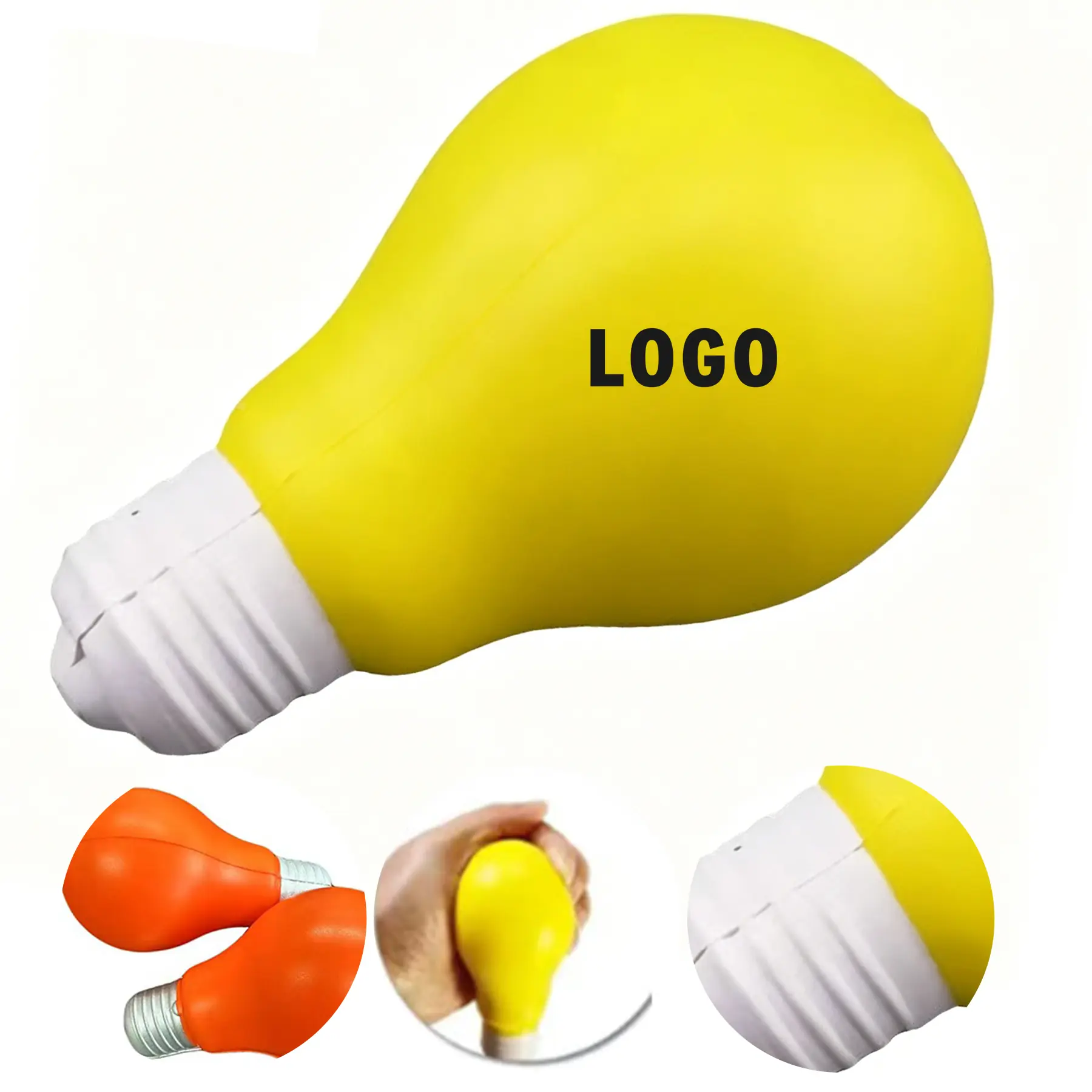 Personalized Squeeze Light Bulb Stress Reliever 2