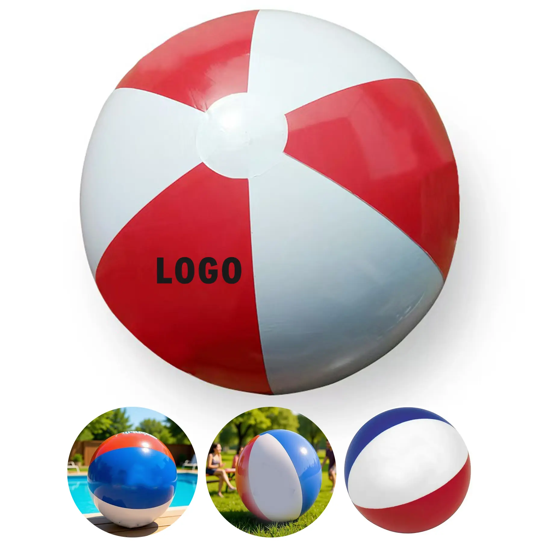 Stress Relief Beach Ball Squeeze Toy Custom Logo 2