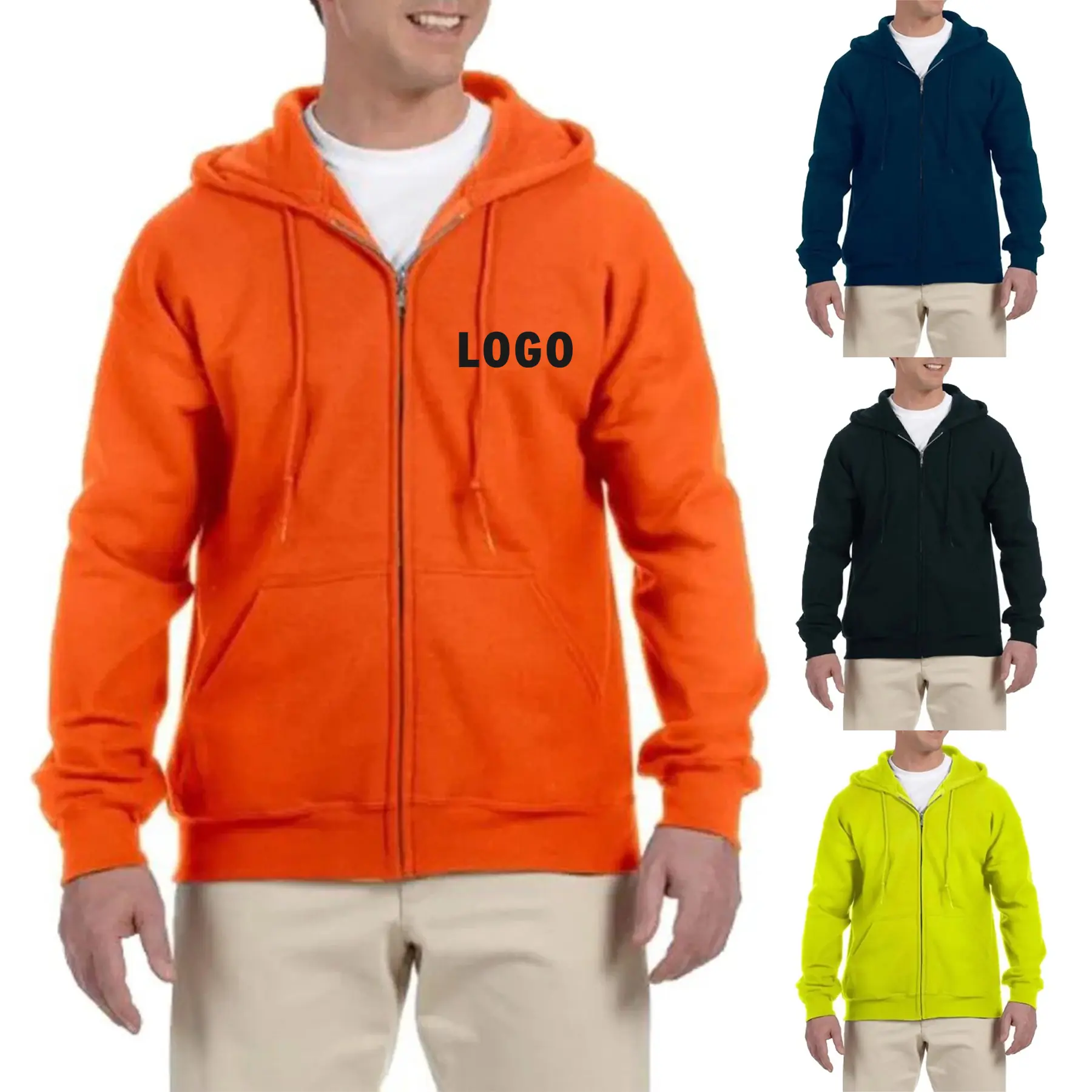 Premium Full Zip Hoodie Sweatshirt for Custom Printing 2