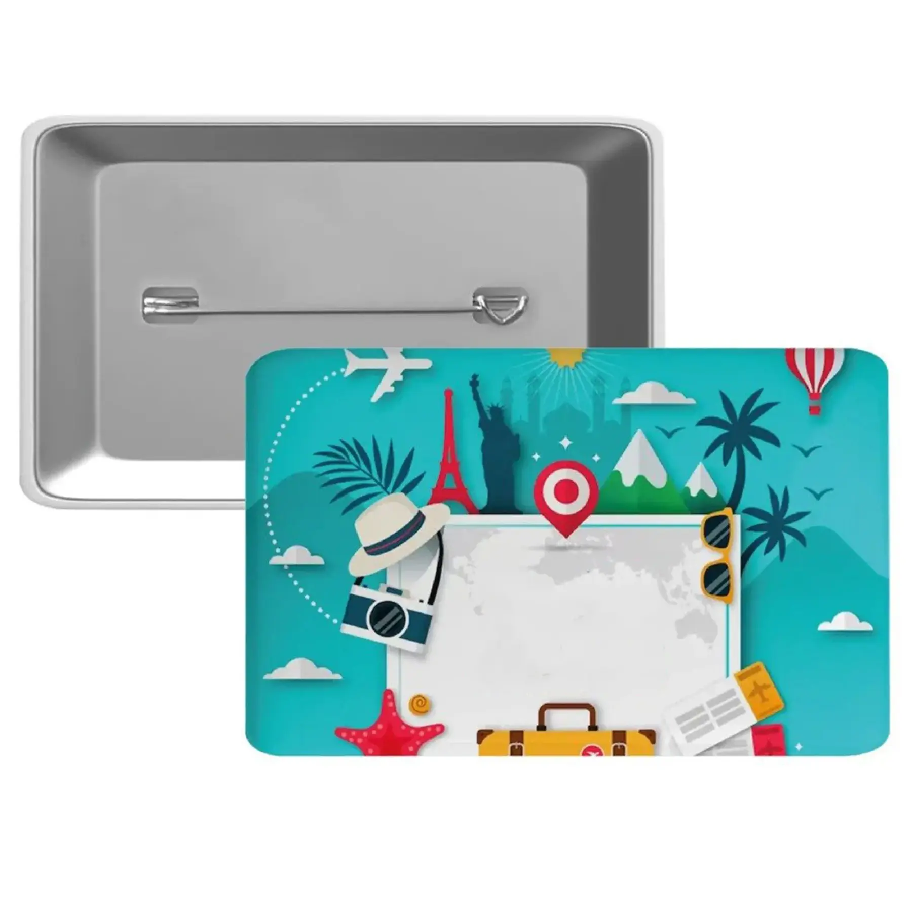 Custom Rectangle Pin Buttons for Events