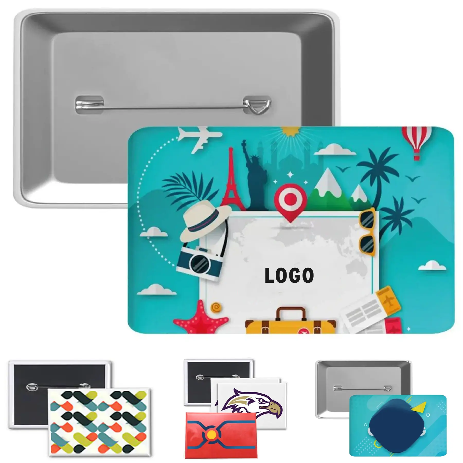 Custom Rectangle Pin Buttons for Events 2