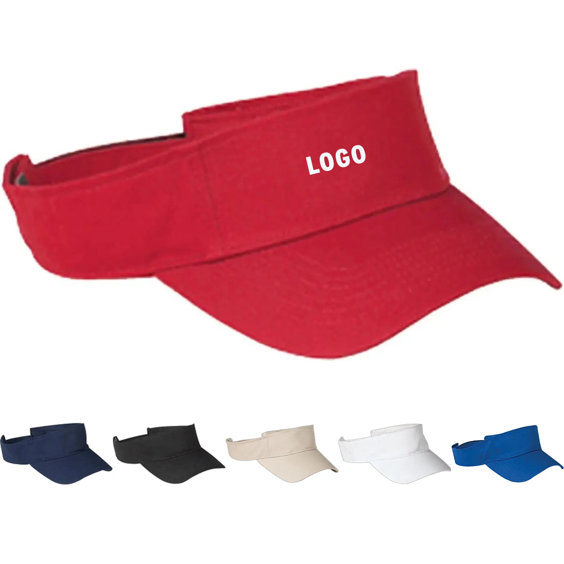 Cotton Twill Visor Unstructured Adjustable Hat Dark 2