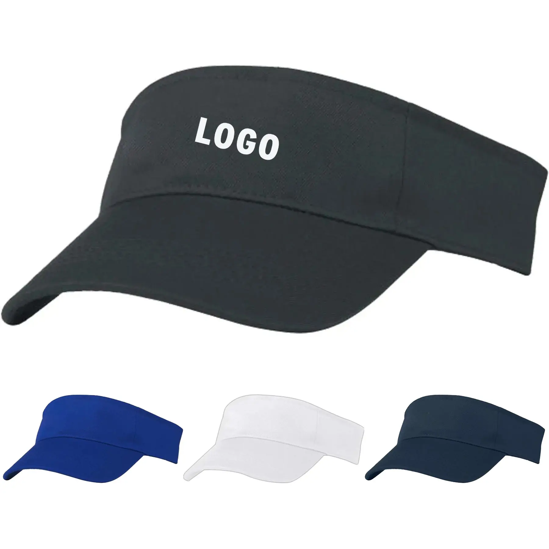 Personalized Adjustable Polyester Sun Visor Hat for Outdoor Sports 2