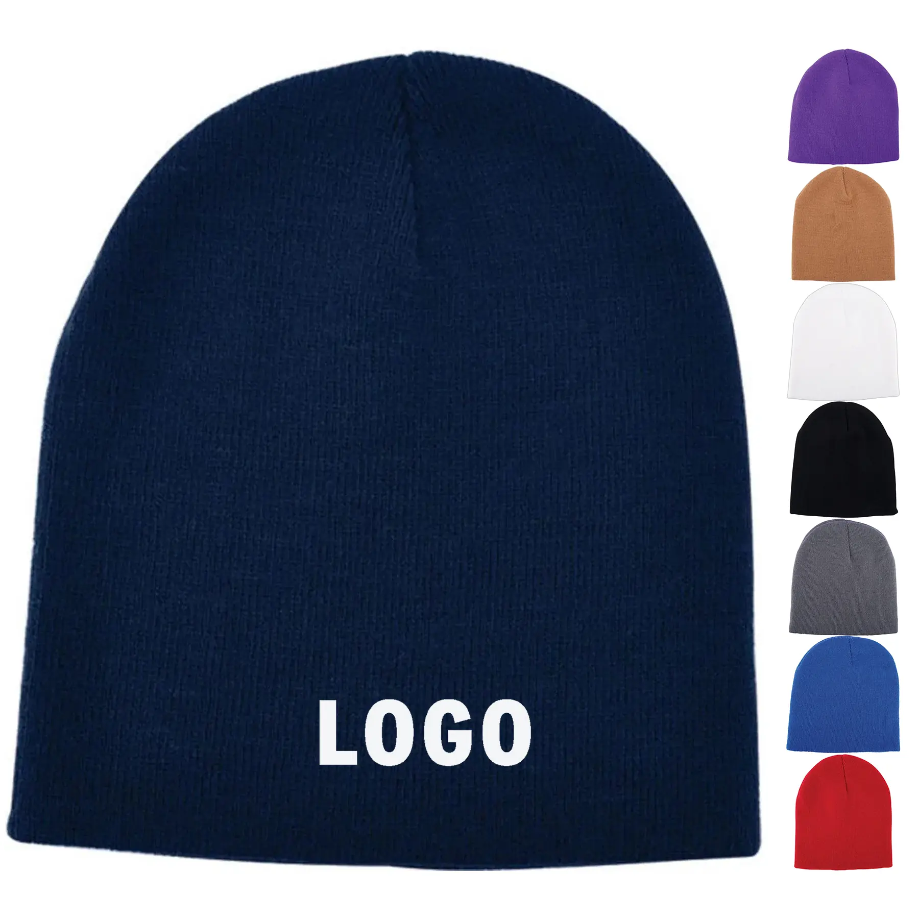Safety Knit Cap Reflective Stripe 2