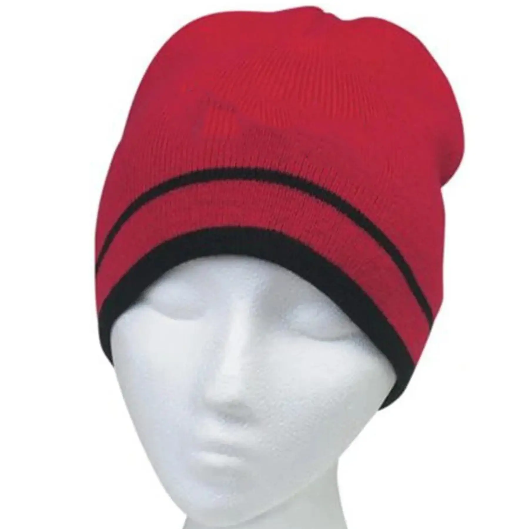 Seven Colors Knit Double Stripe Beanie