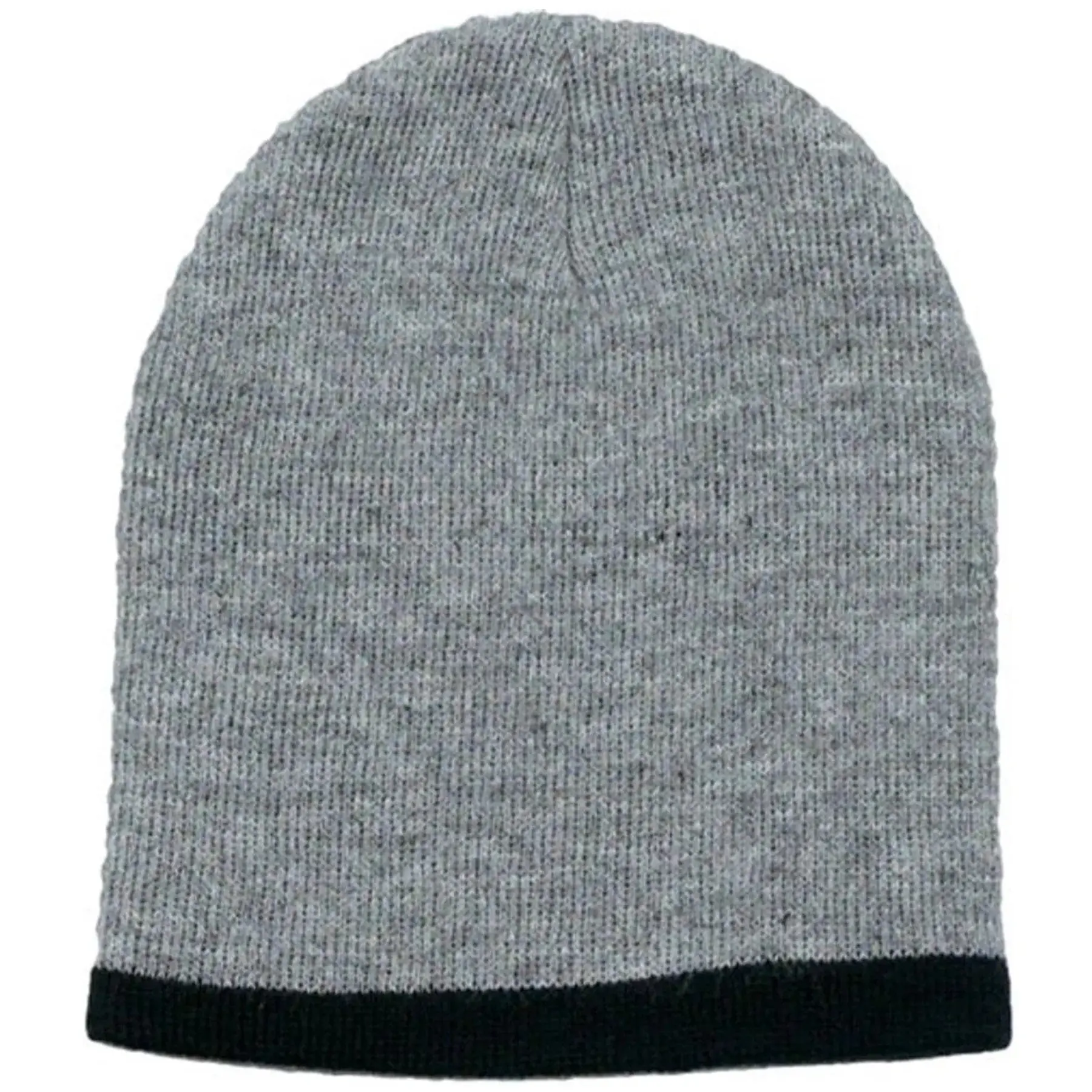 Dual Tone Knit Beanie Hat Winter Cap for Men Women