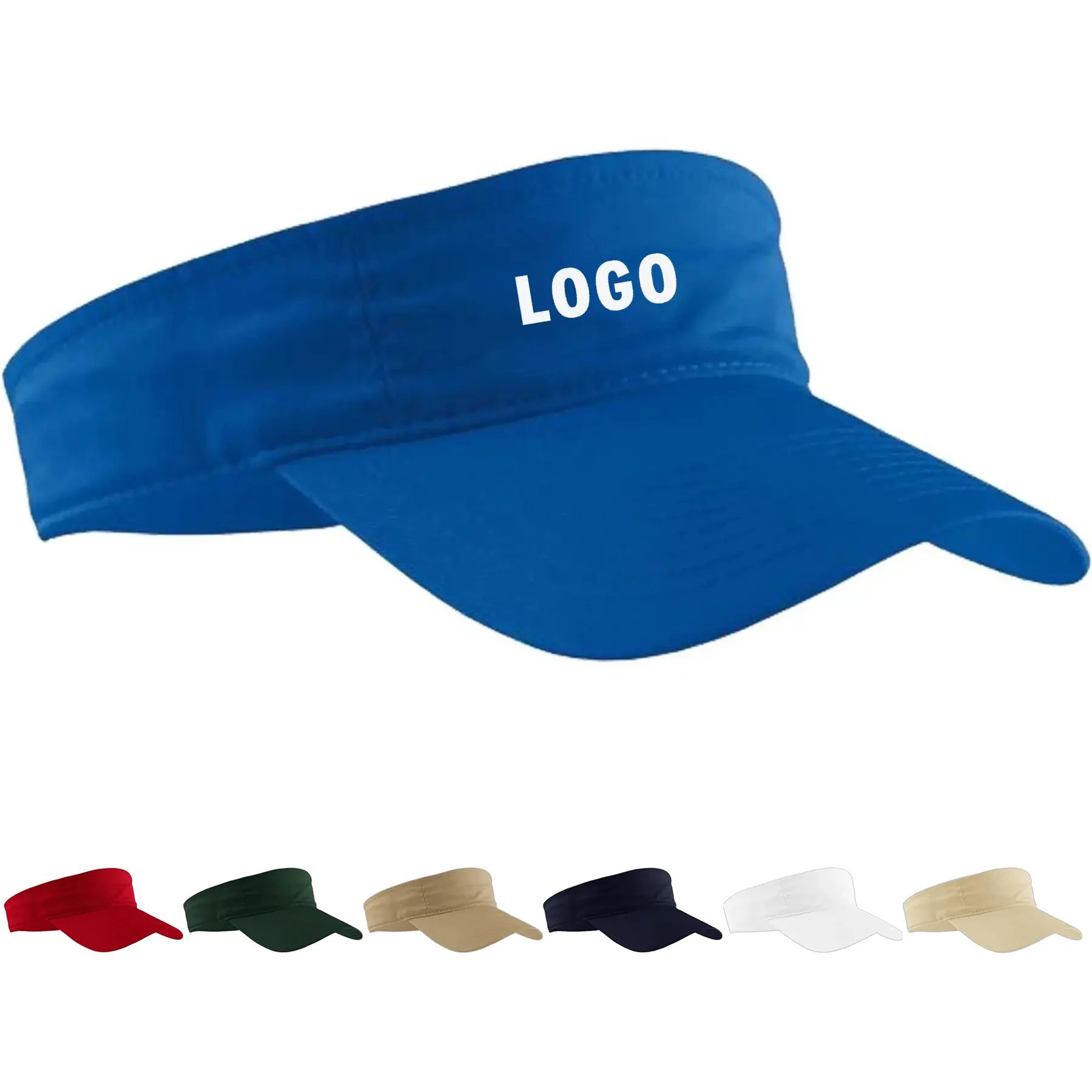 Colorblock Moisture Wicking Visor Dark 2
