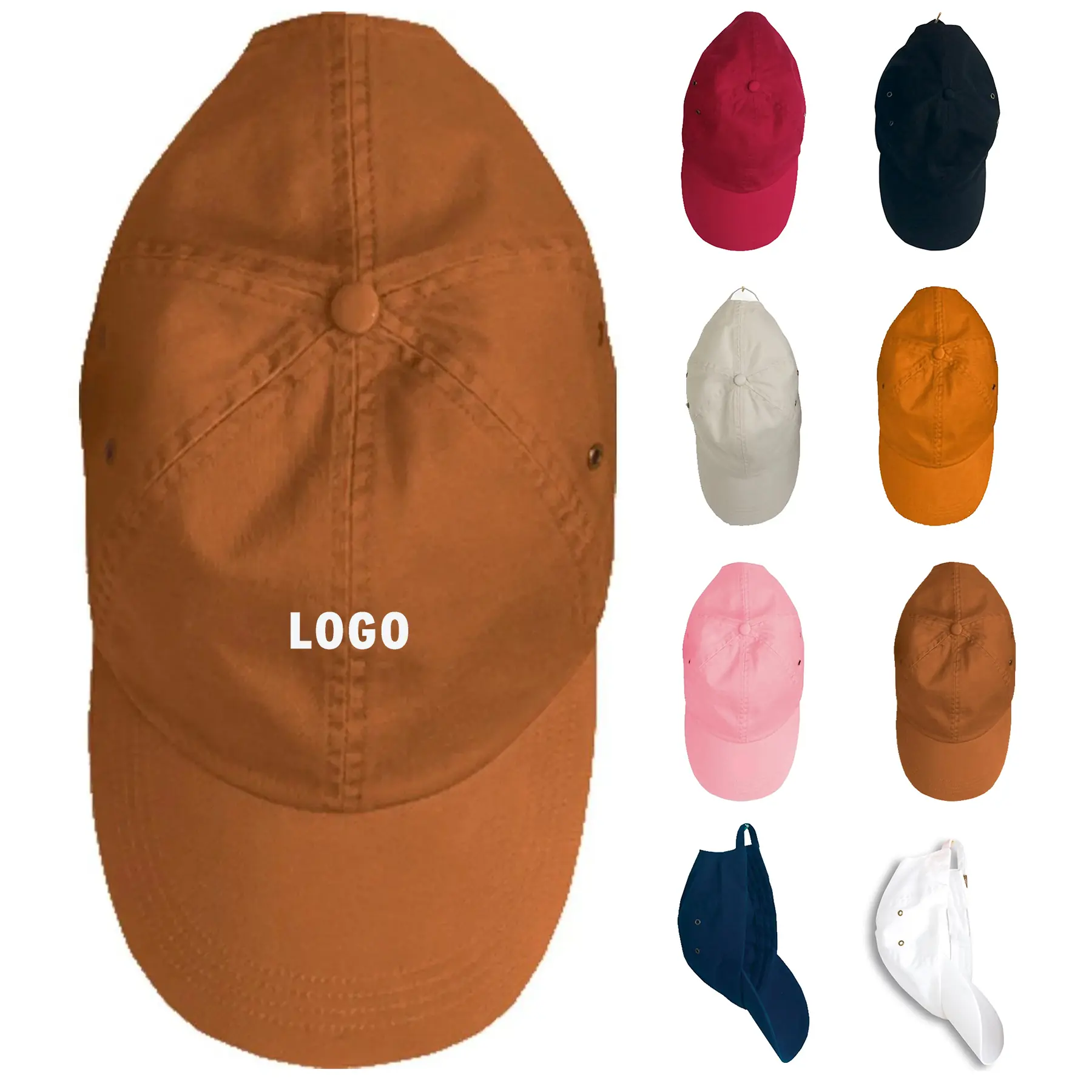 Classic Low Profile Twill Cap with Metal Grommets 2