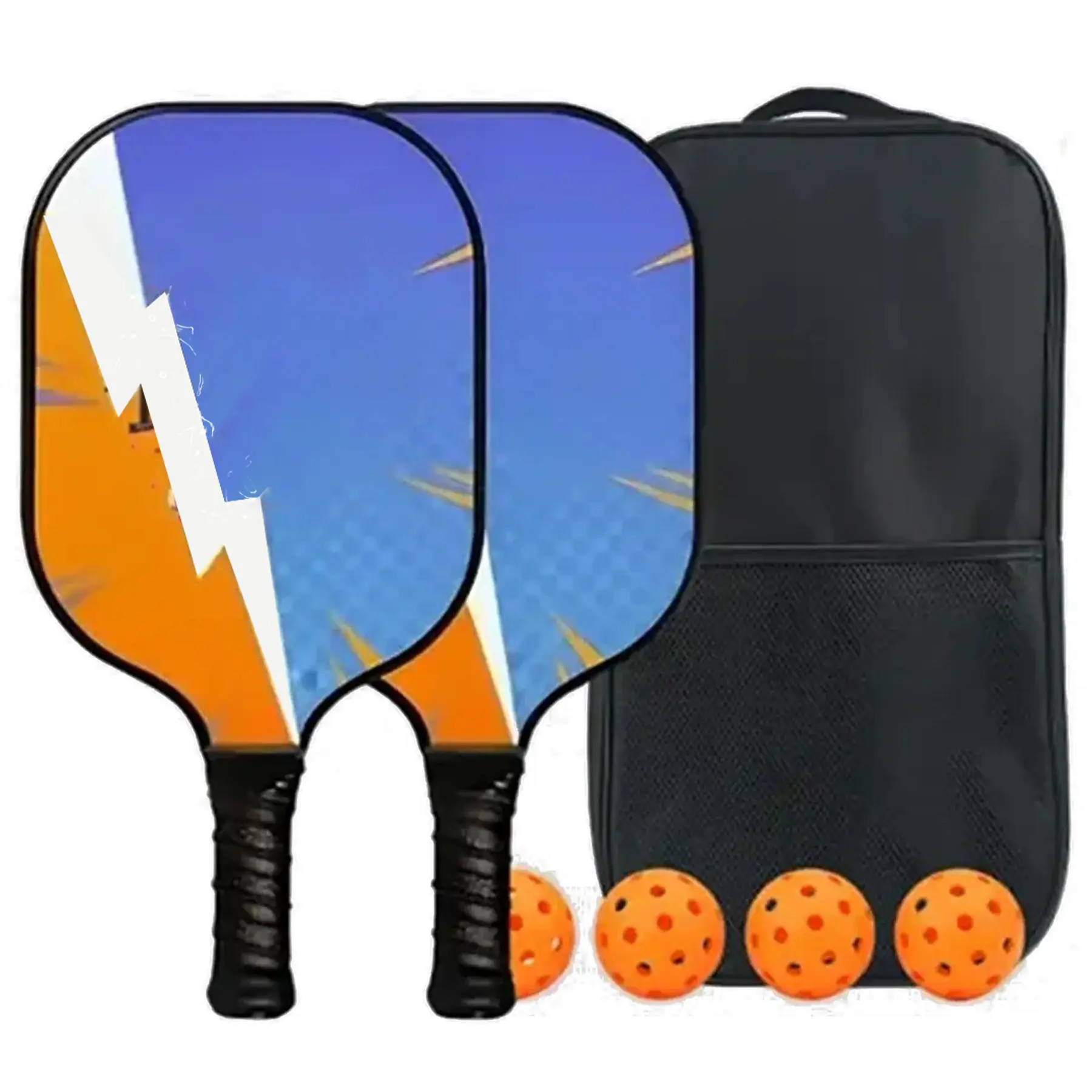 Carbon Fiber Youth Pickleball Set Kids Paddle Bundle