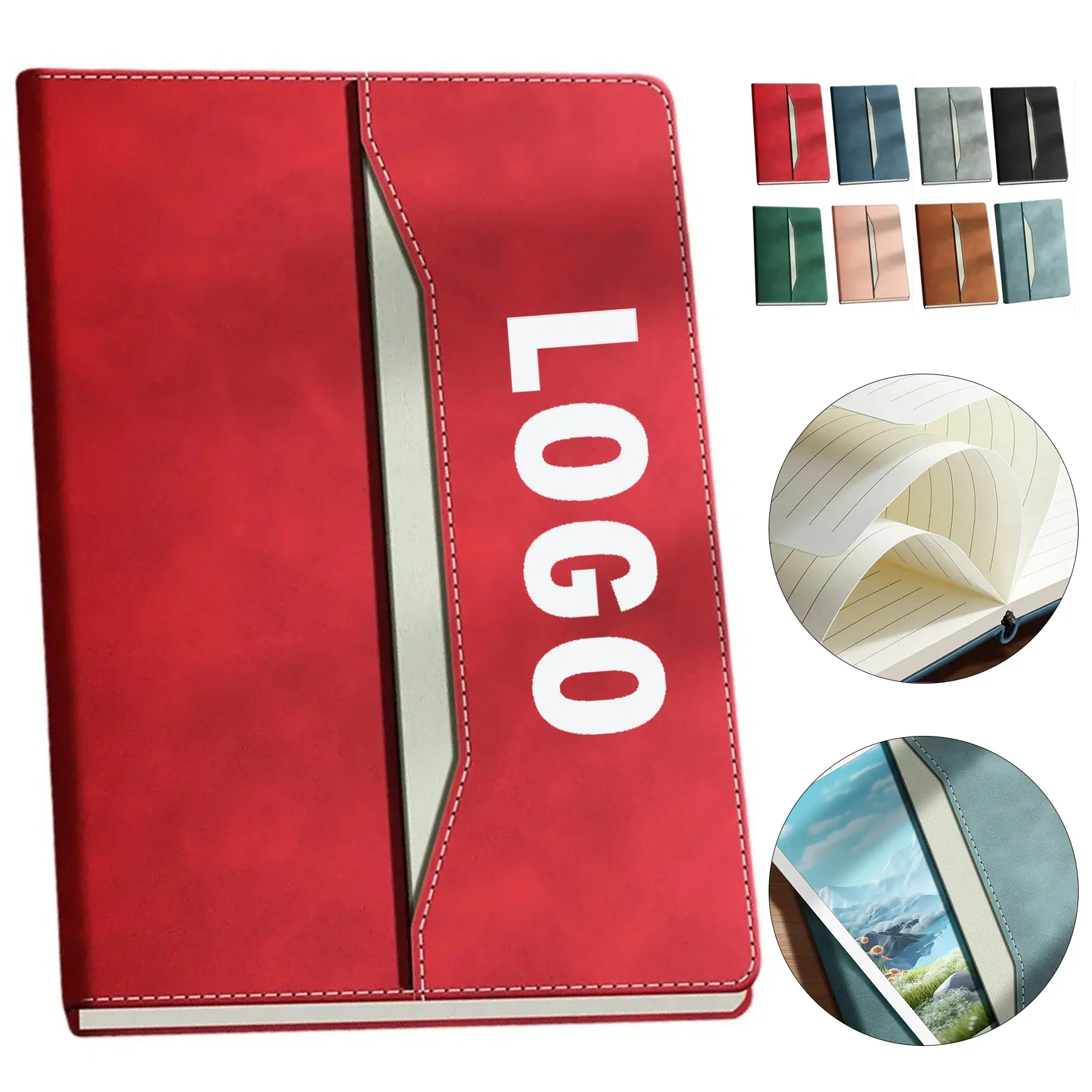 Premium Faux Leather Notebook for Professionals Personalized Custom Gift 2