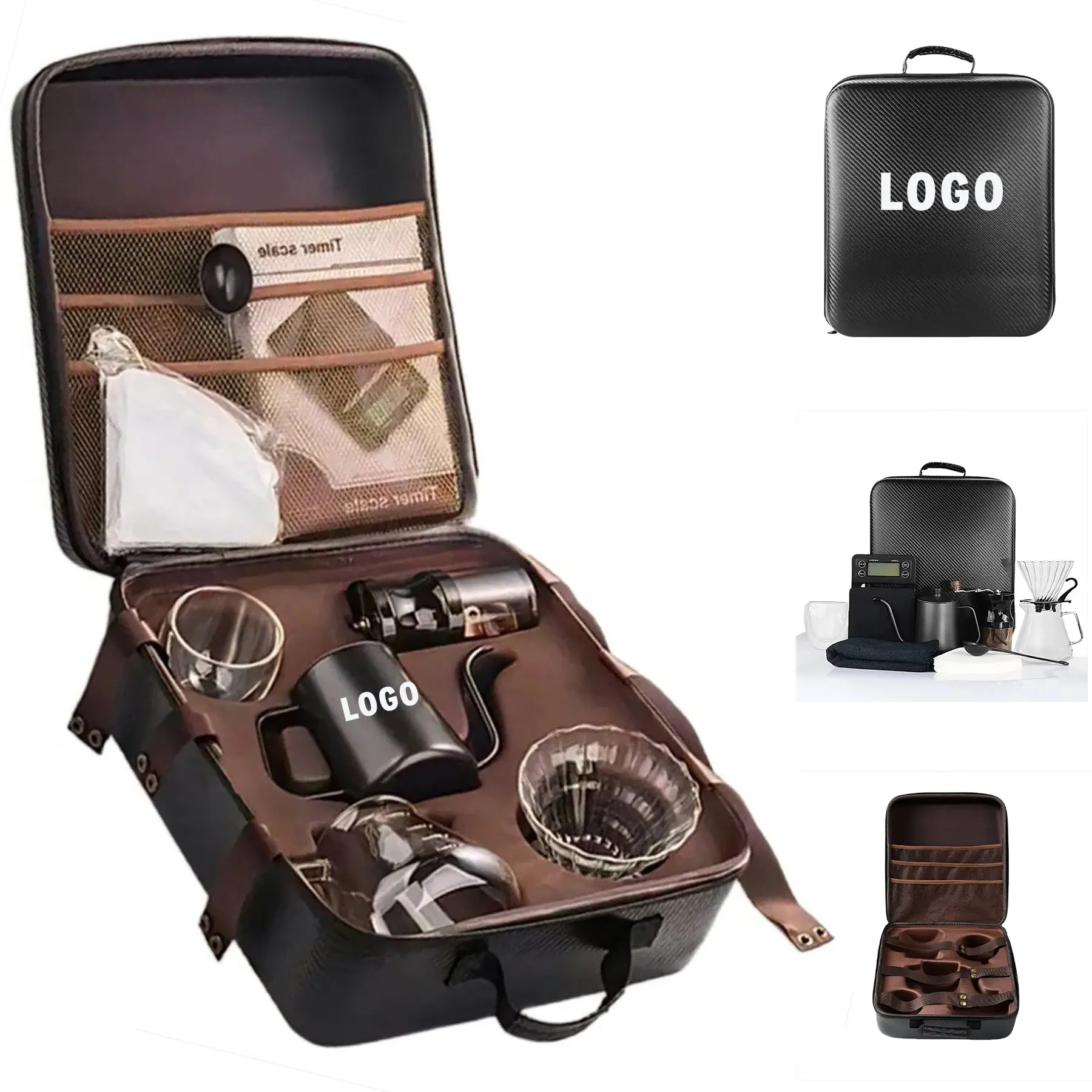 Complete Travel Pour Over Coffee Brewing Kit with Accessories 2