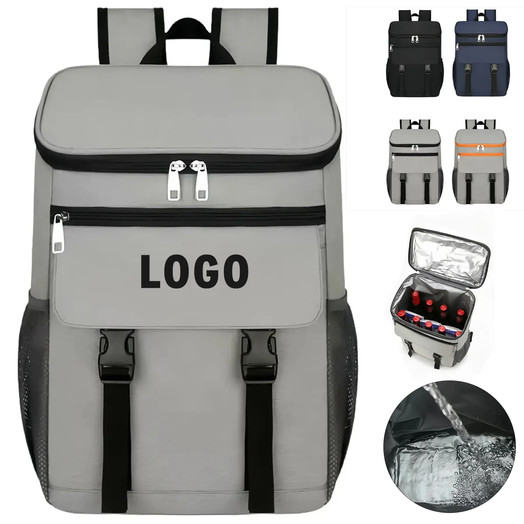 Leakproof Insulated Backpack Cooler 25L Portable Lunch Bag 2