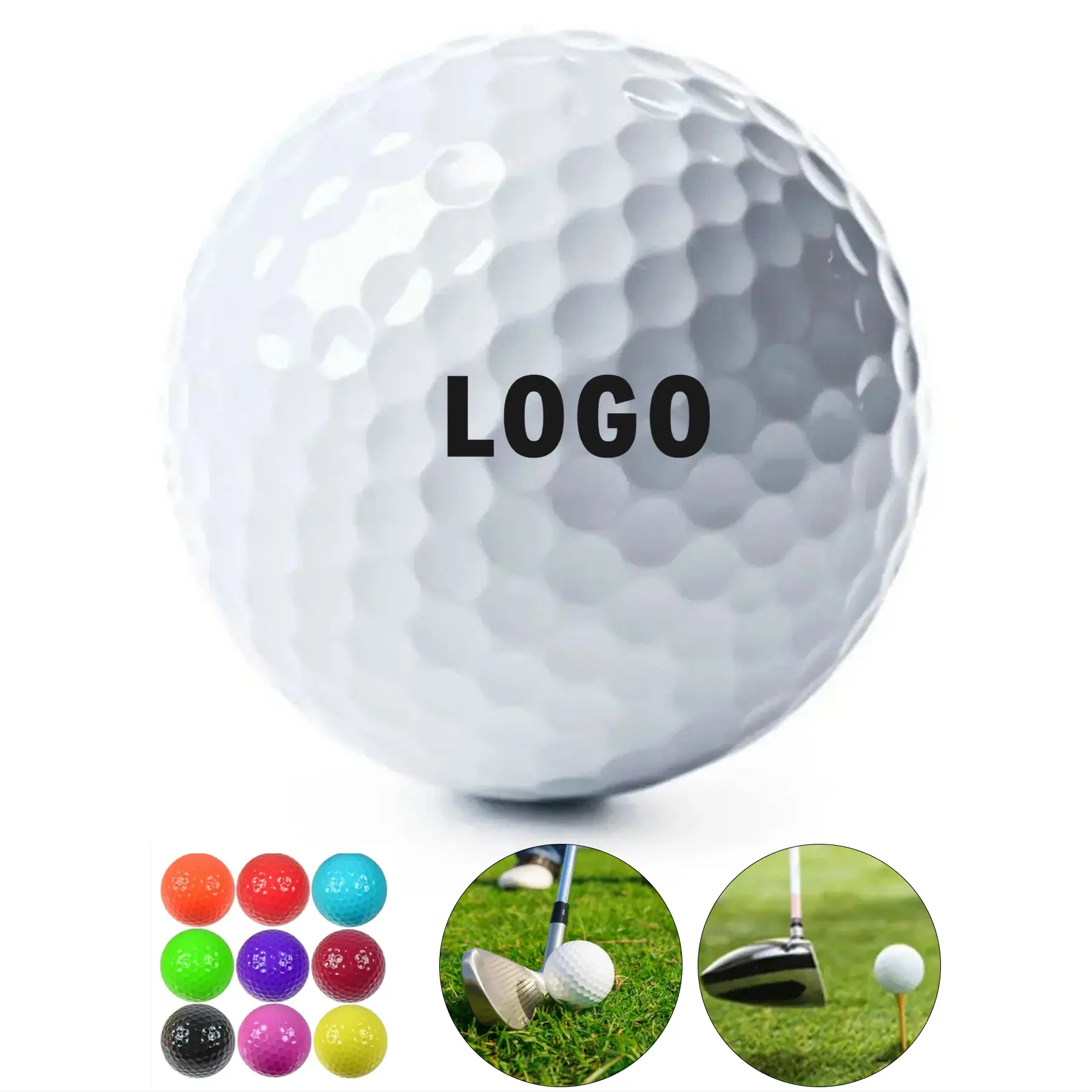 Premium Polypropylene Golf Balls Standard Size High Performance 2