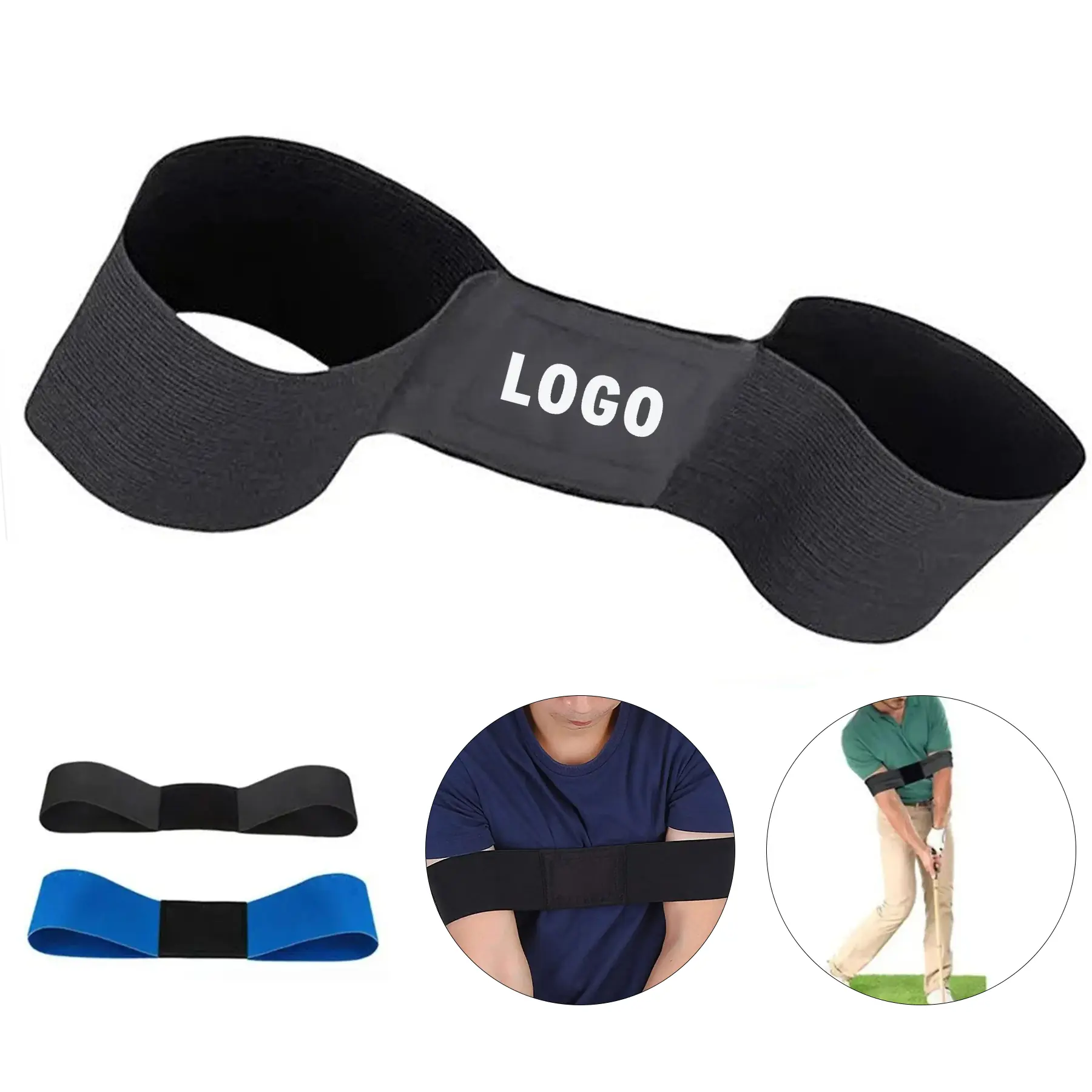 Custom Logo Golf Swing Training Elastic Band 2