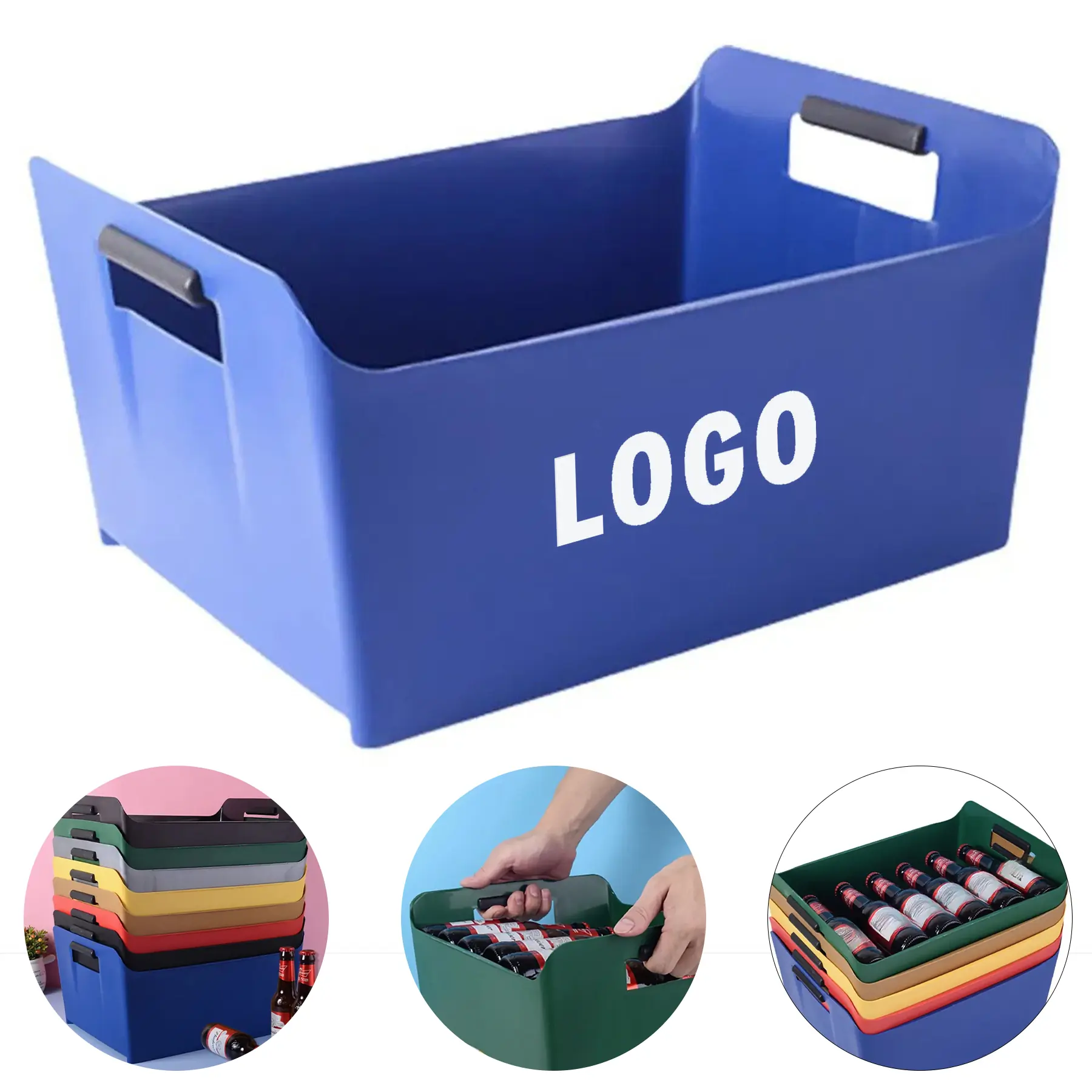 Oversize Party Beer Cooler Basket with Handles for Picnic Barbecue 2