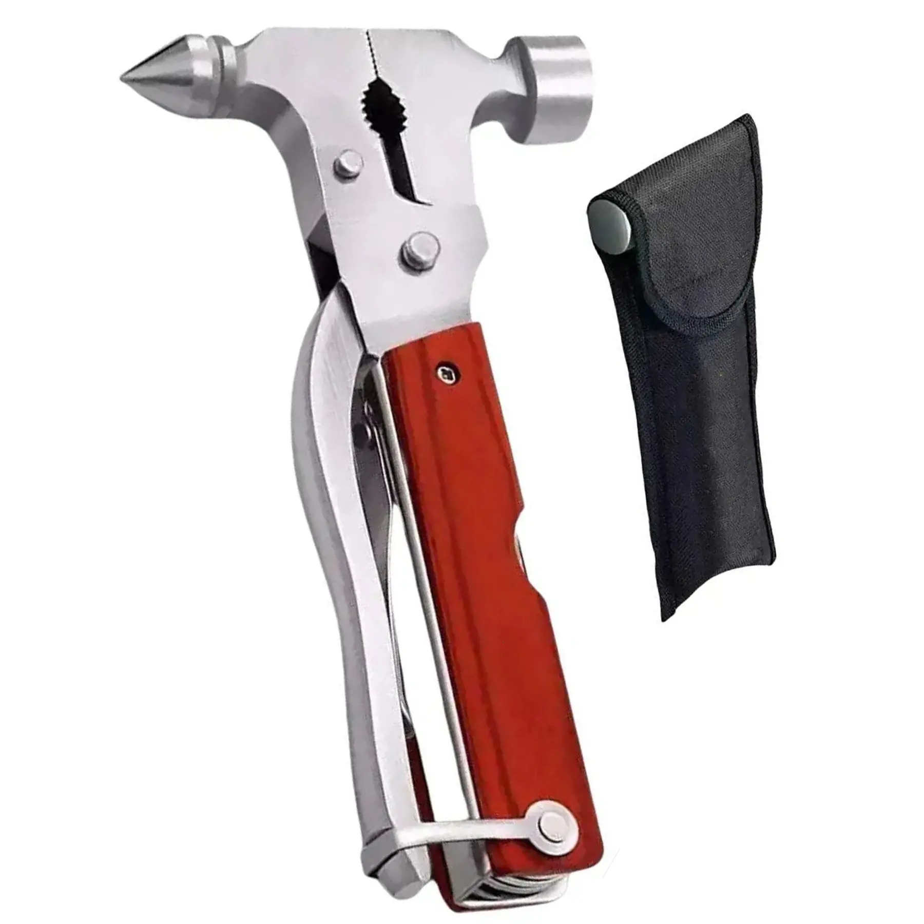 Emergency Car Window Breaker Escape Hammer Multitool Storage Bag