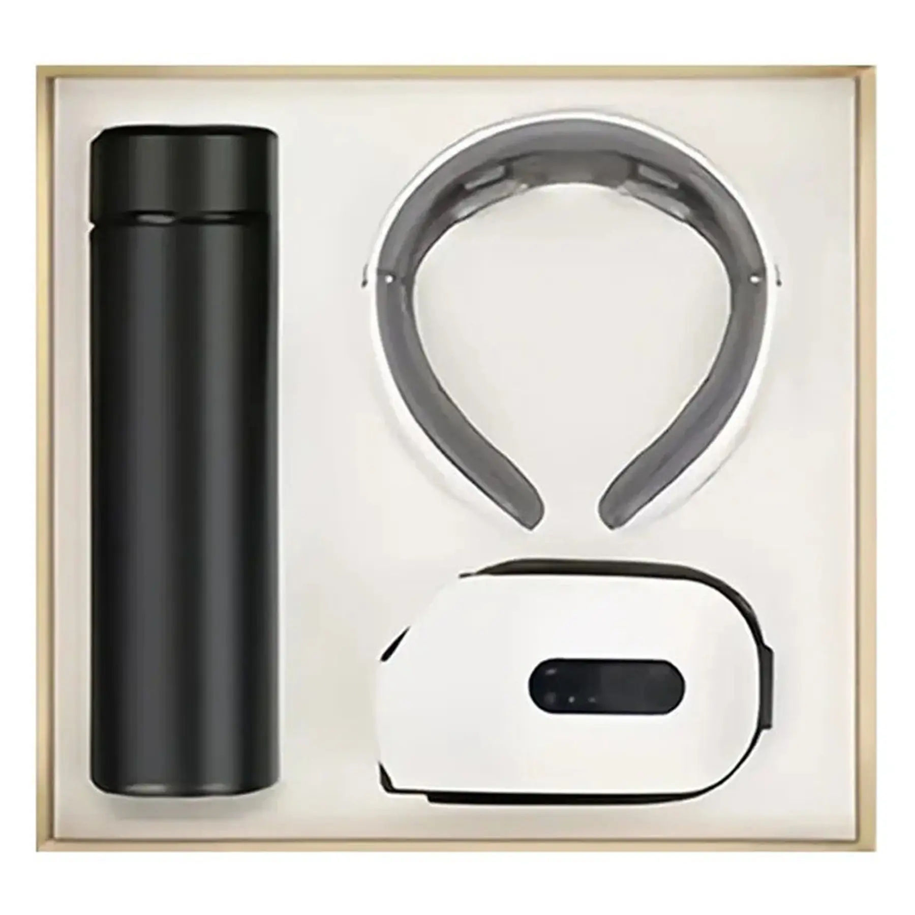 Wellness Gift Bundle Heated Mug Neck Massager Eye Relaxer
